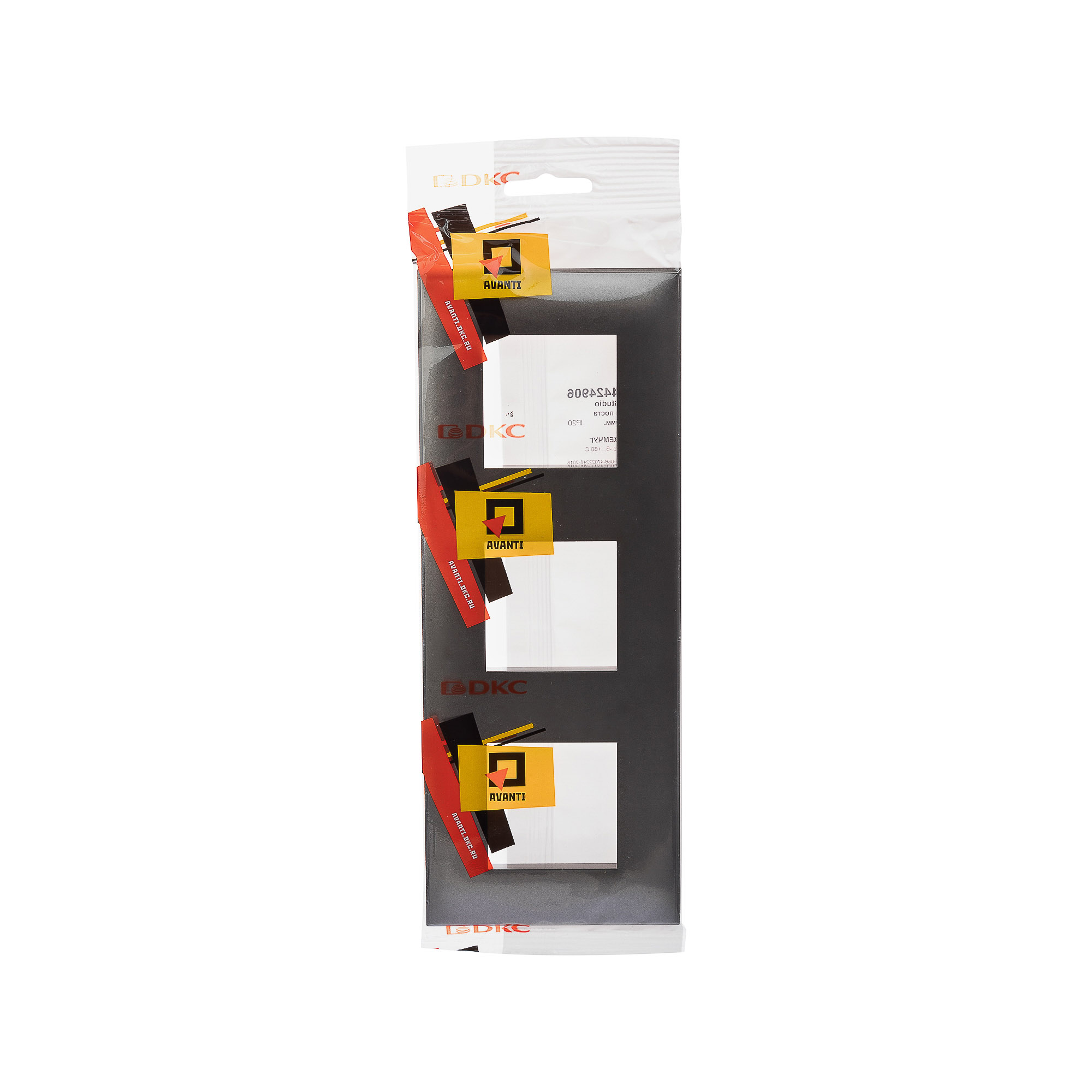 Рамка "Avanti", "Серый жемчуг", 3 поста (6 мод.)