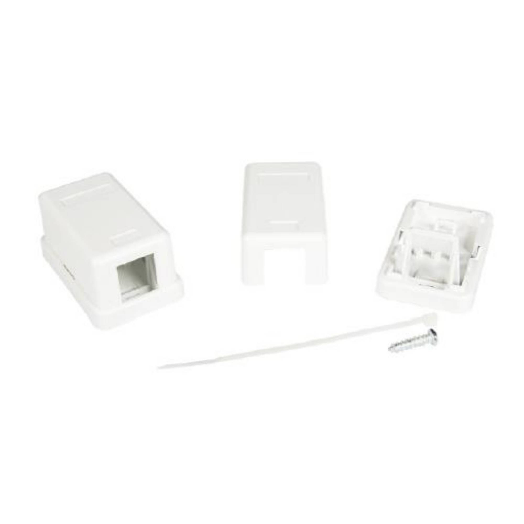 Универсальная розетка, 1 порт  для модулей Keystone