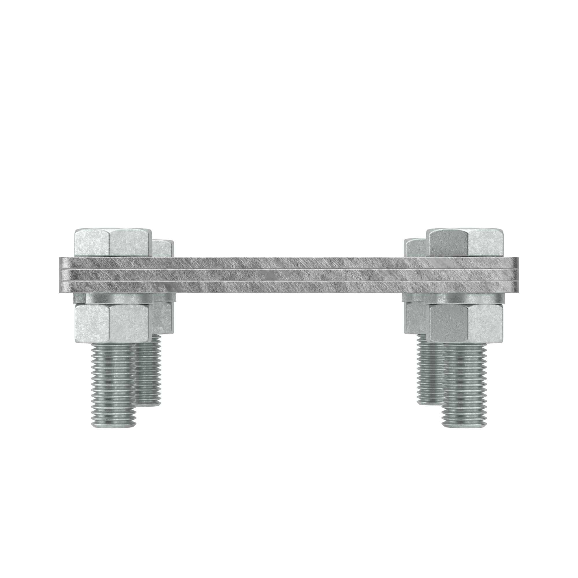 Соединитель полоса - полоса, 80х80 мм