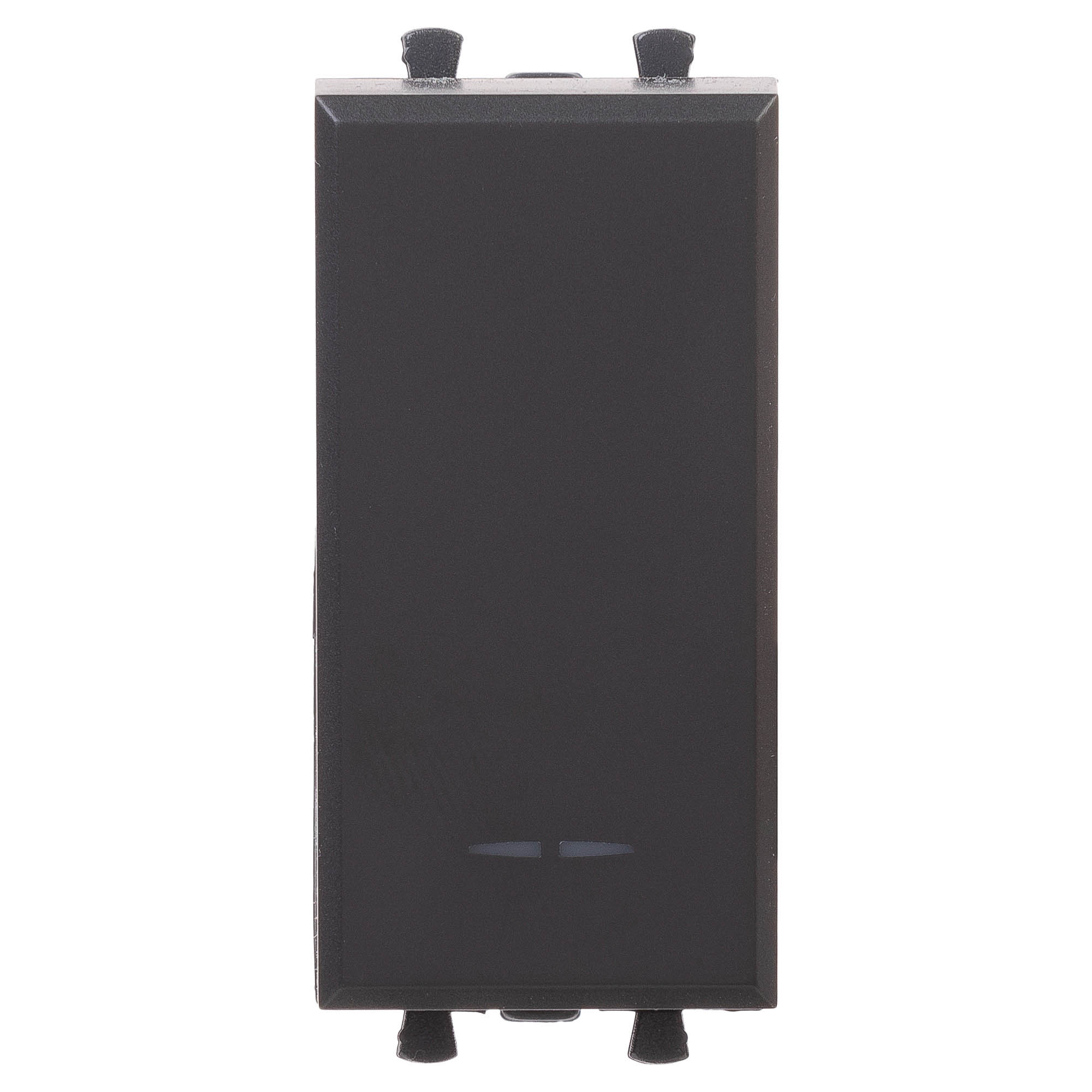 Переключатель модульный, "Avanti", "Черный матовый", 1 модуль