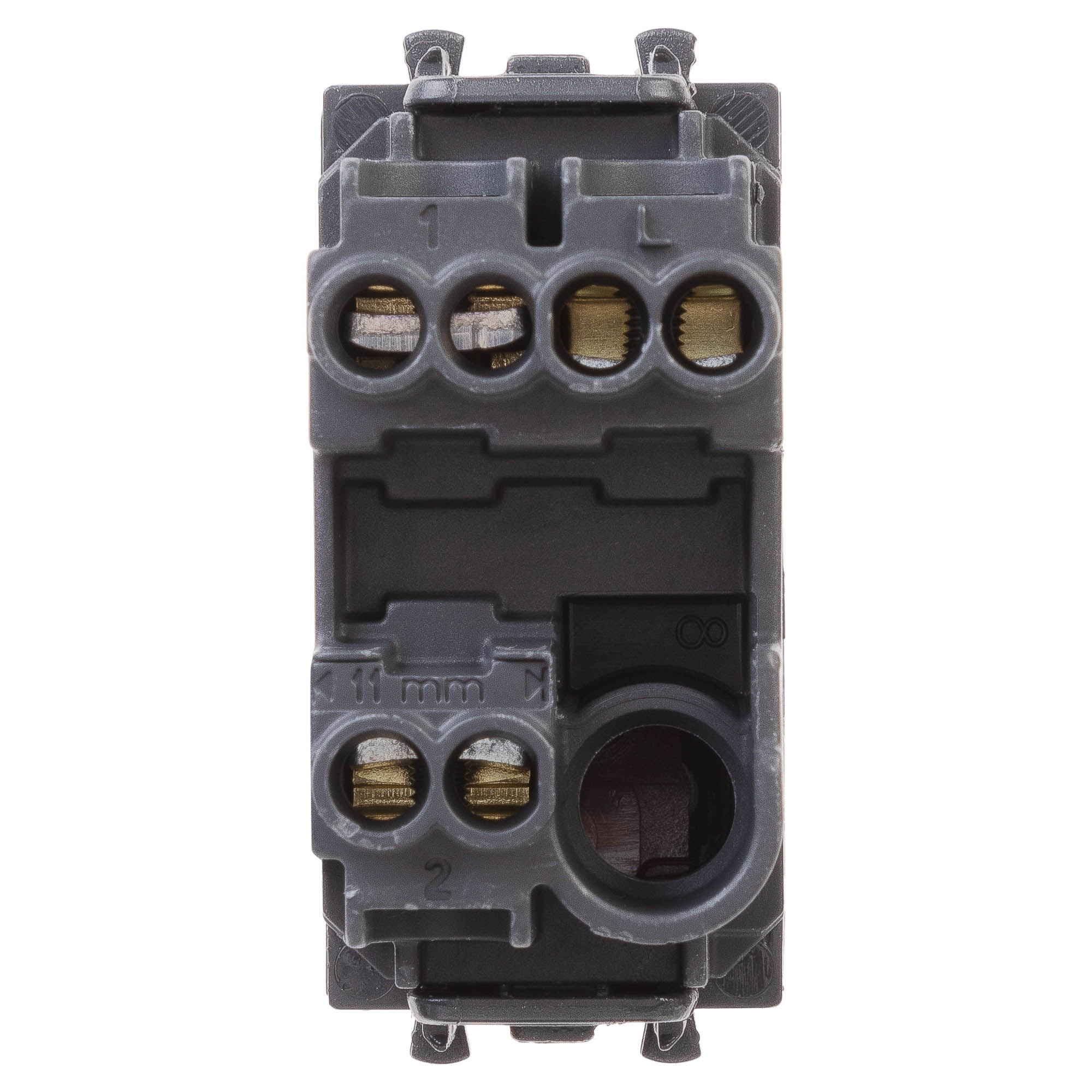 Переключатель модульный, "Avanti", "Черный матовый", 1 модуль