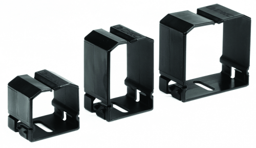 Кабельные кольца CL пластиковые 40x40, 6 шт. черные