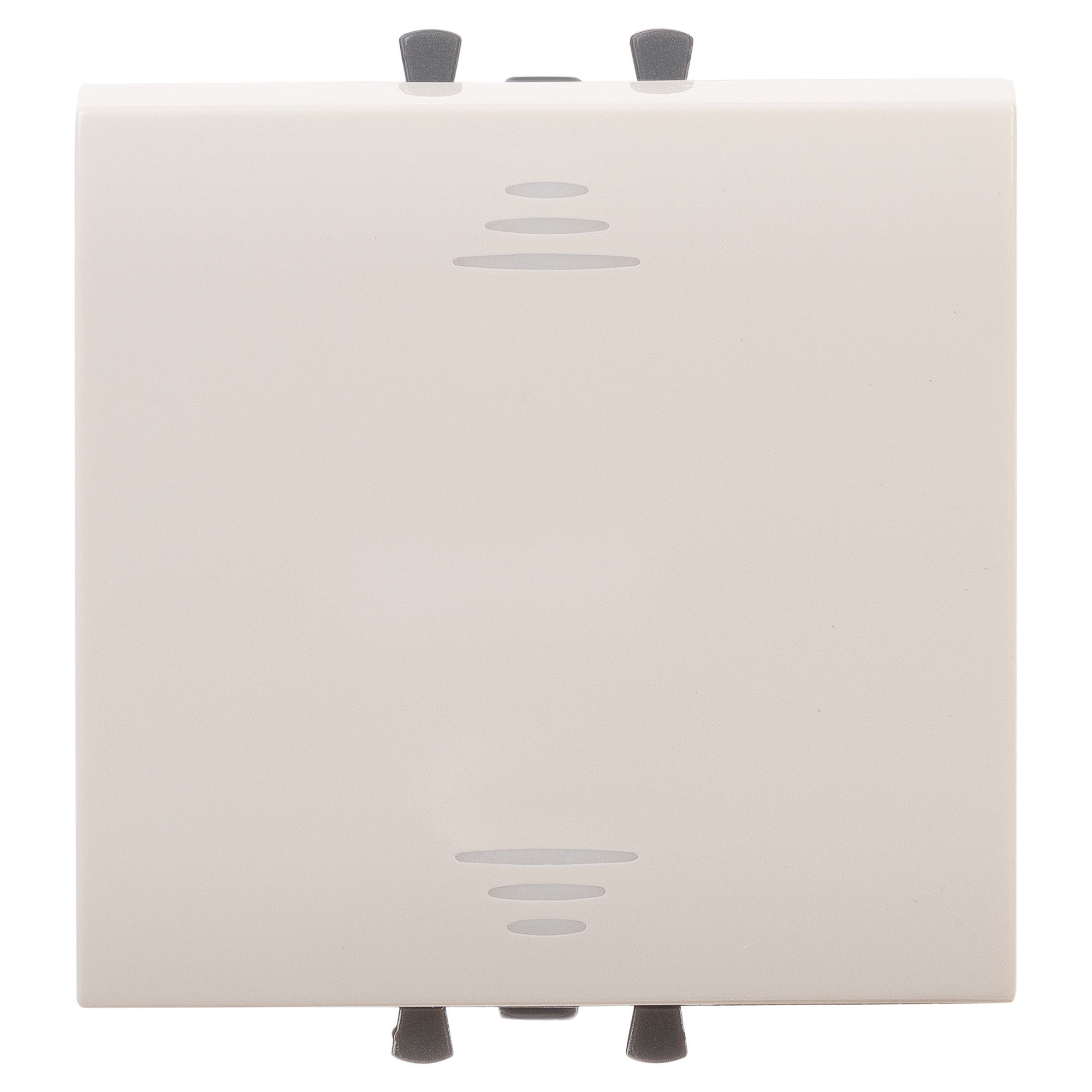 Переключатель одноклавишный модульный, "Avanti", "Ванильная дымка", 2 модуля