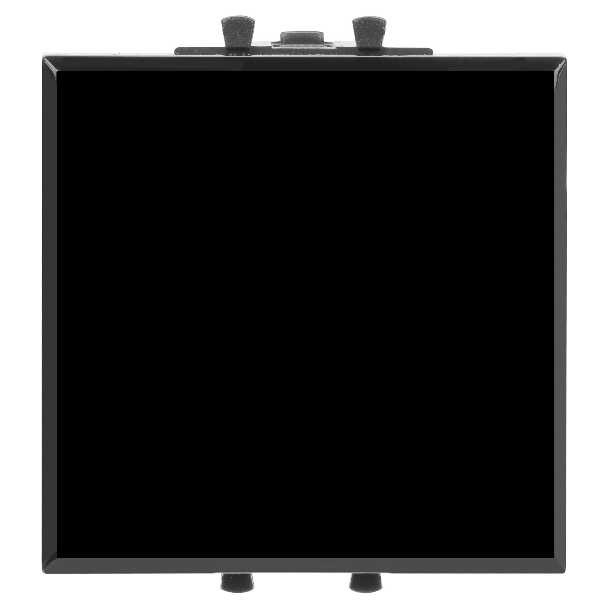 Кнопка одноклавишная модульная, "Avanti", "Черный квадрат", 2 модуля