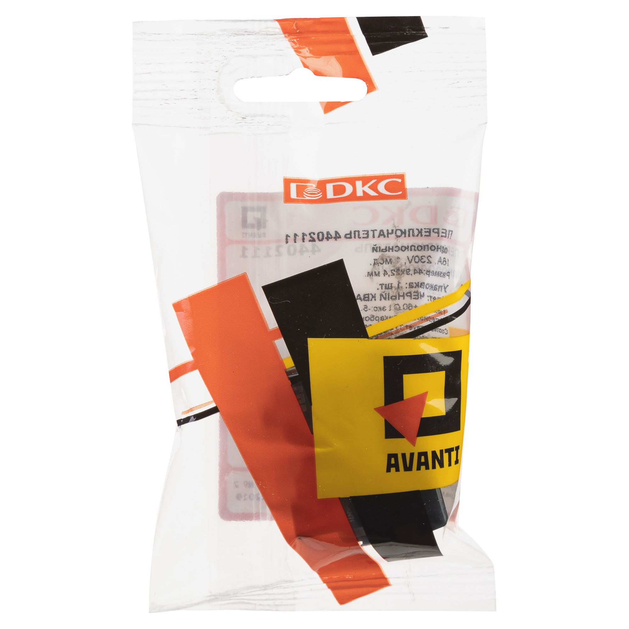 Переключатель модульный, "Avanti", "Черный квадрат", 1 модуль