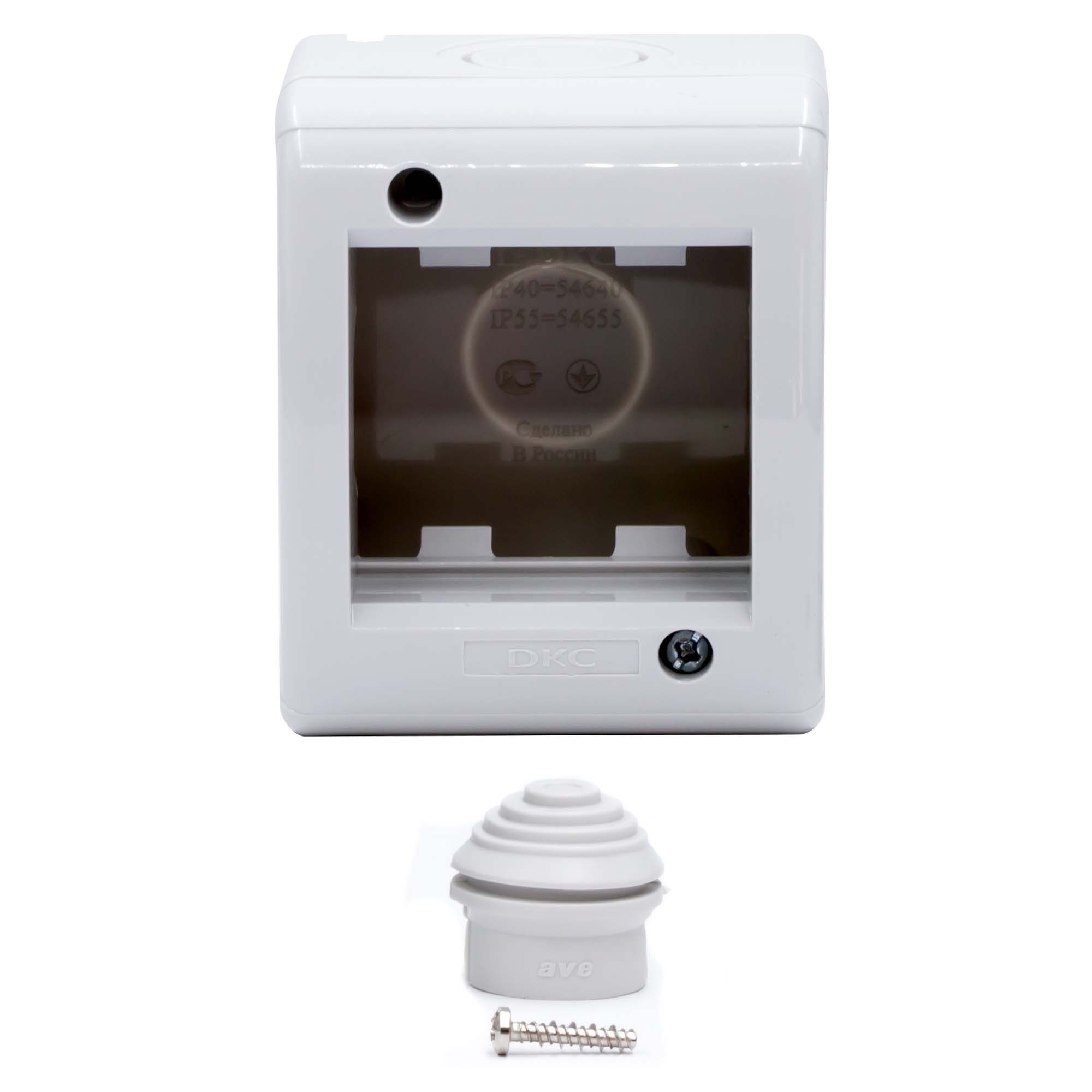 Модульная настен. коробка для эл/устан. изделий VIVA, IP40,2мод.