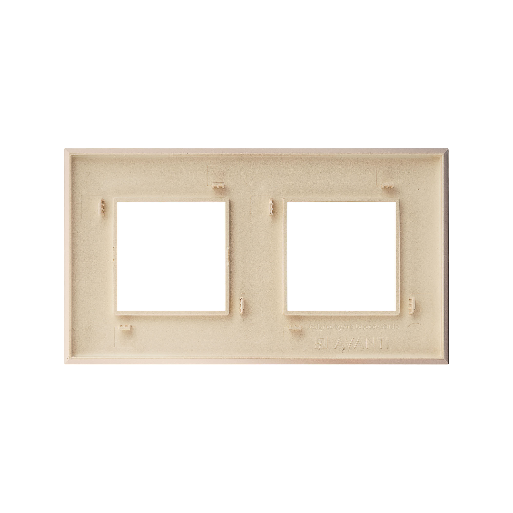 Рамка "Avanti", "Кремовый жемчуг", 2 поста (4 мод.)