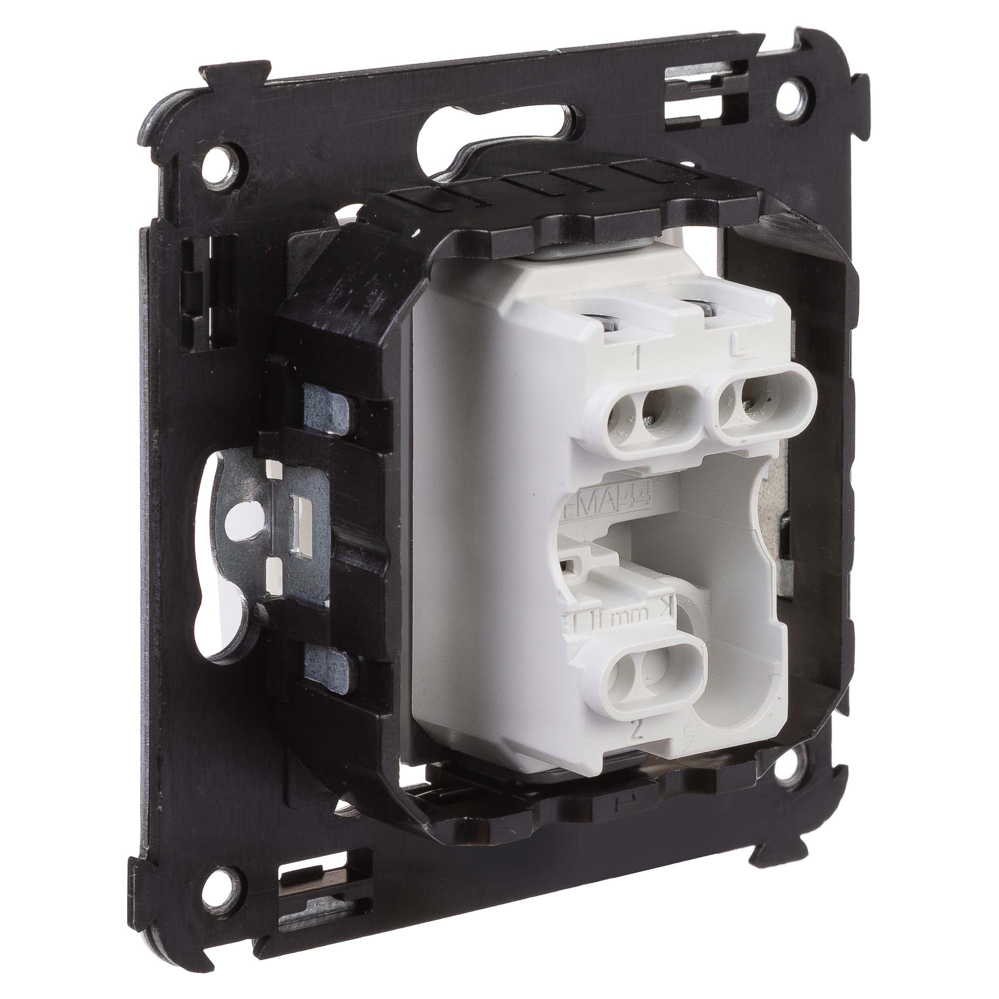 Выключатель одноклавишный в стену, "Avanti", "Белое облако"