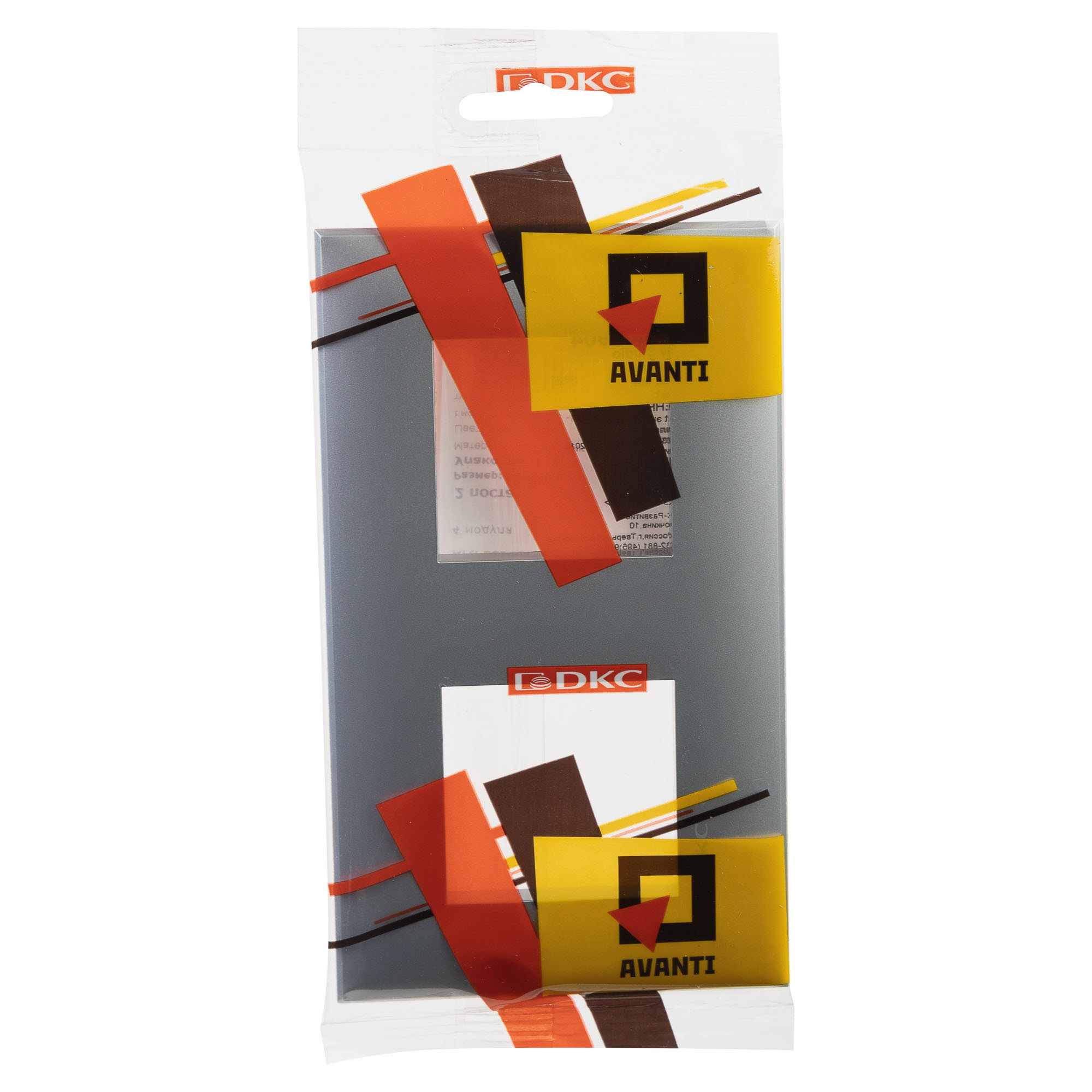 Рамка "Avanti", "Закаленная сталь", 2 поста (4 мод.)