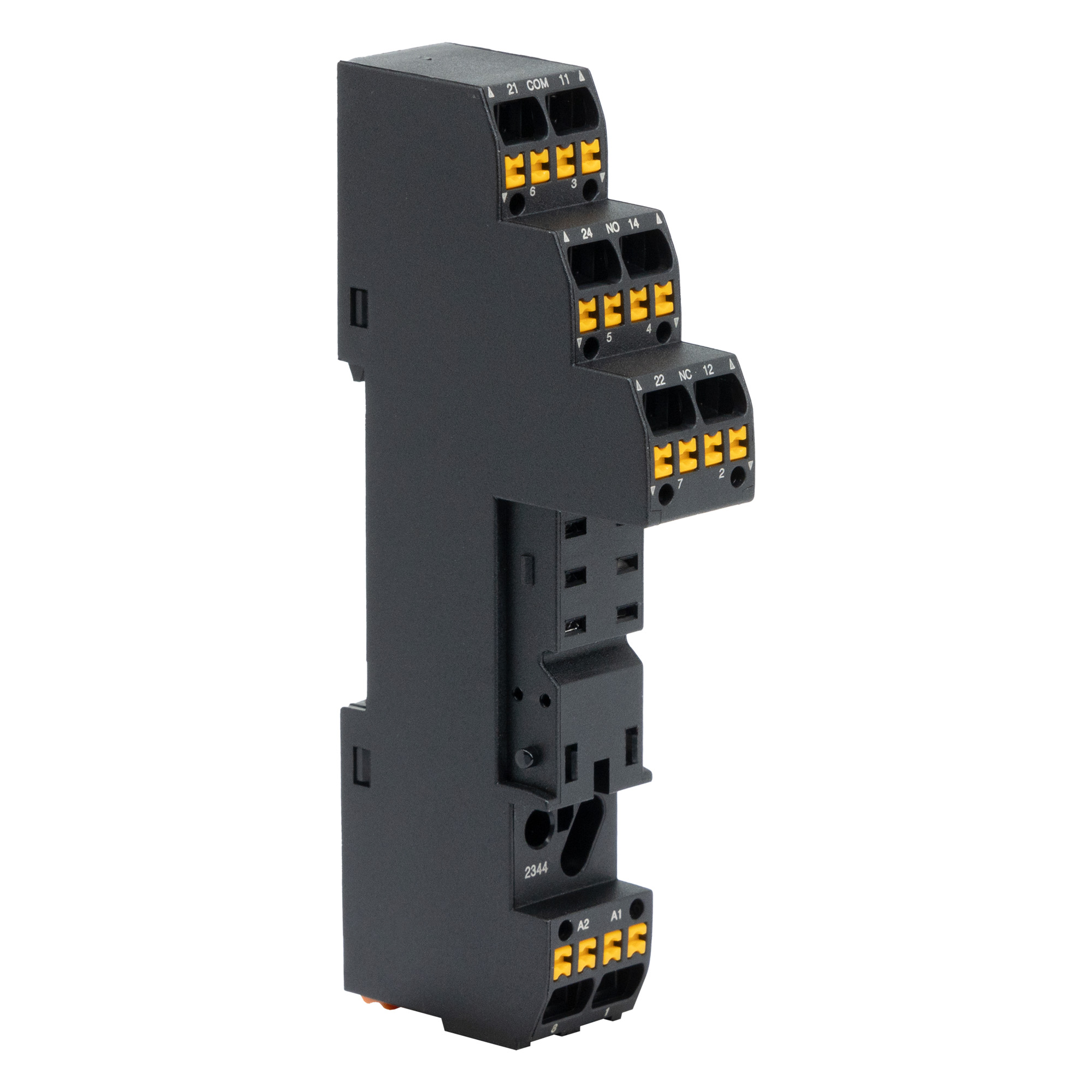 Колодка c клеммами push-in для реле на 2 группы контактов