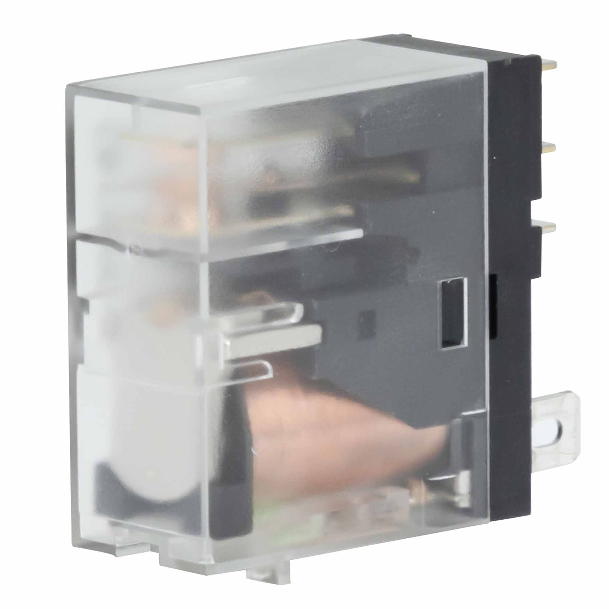 Реле миниатюрное промышленное, 1CO, ком. ток 12А, AgSnO2, напряжение 24V DC, опция: светодиод