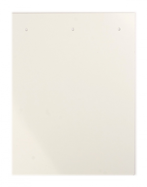 Табличка полужесткая для маркировки оболочек 120x105мм. Клейкое основание. ПВХ. Белая