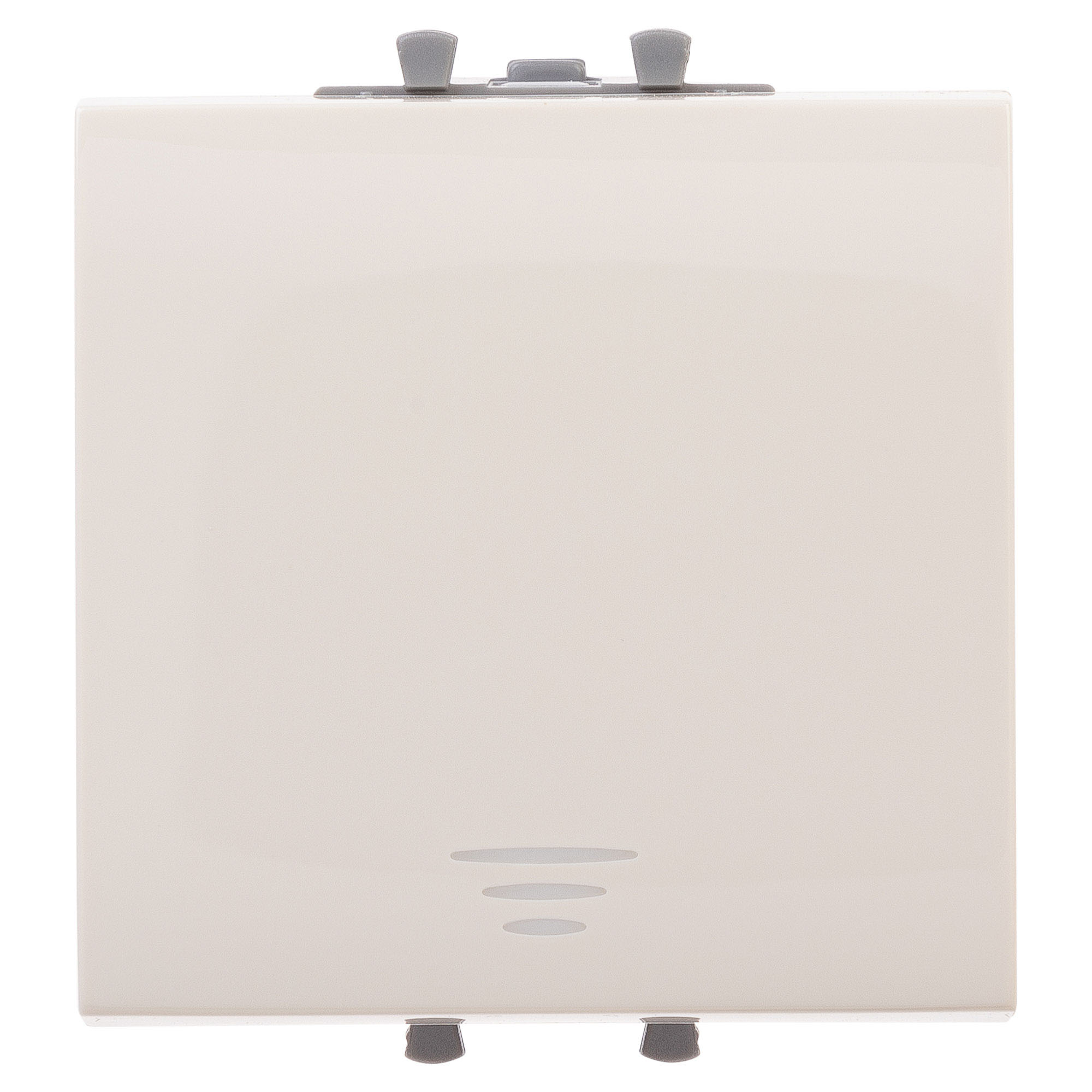 Кнопка одноклавишная модульная, "Avanti", "Ванильная дымка", 2 модуля