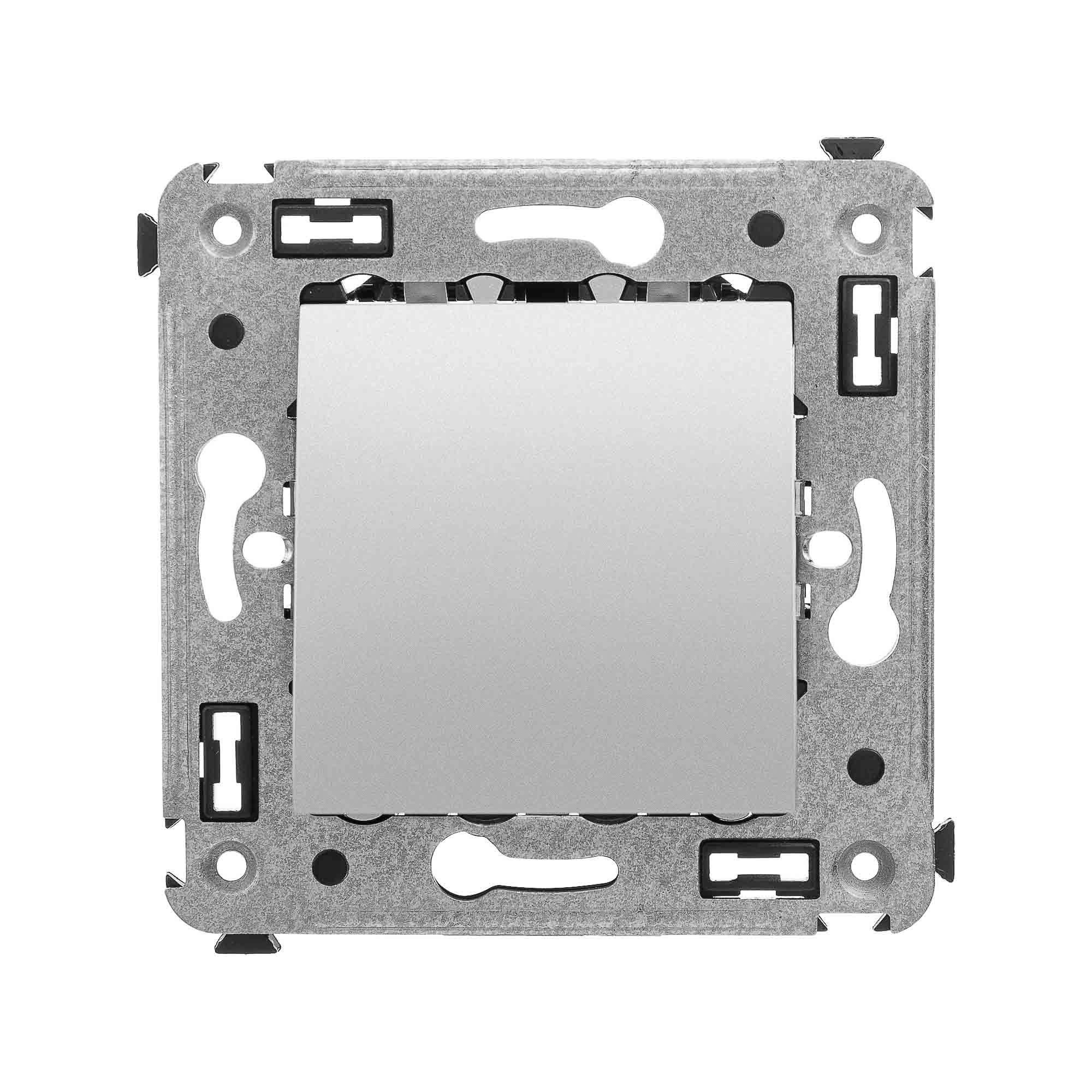 Вывод кабеля из стены "Avanti", "Закаленная сталь"