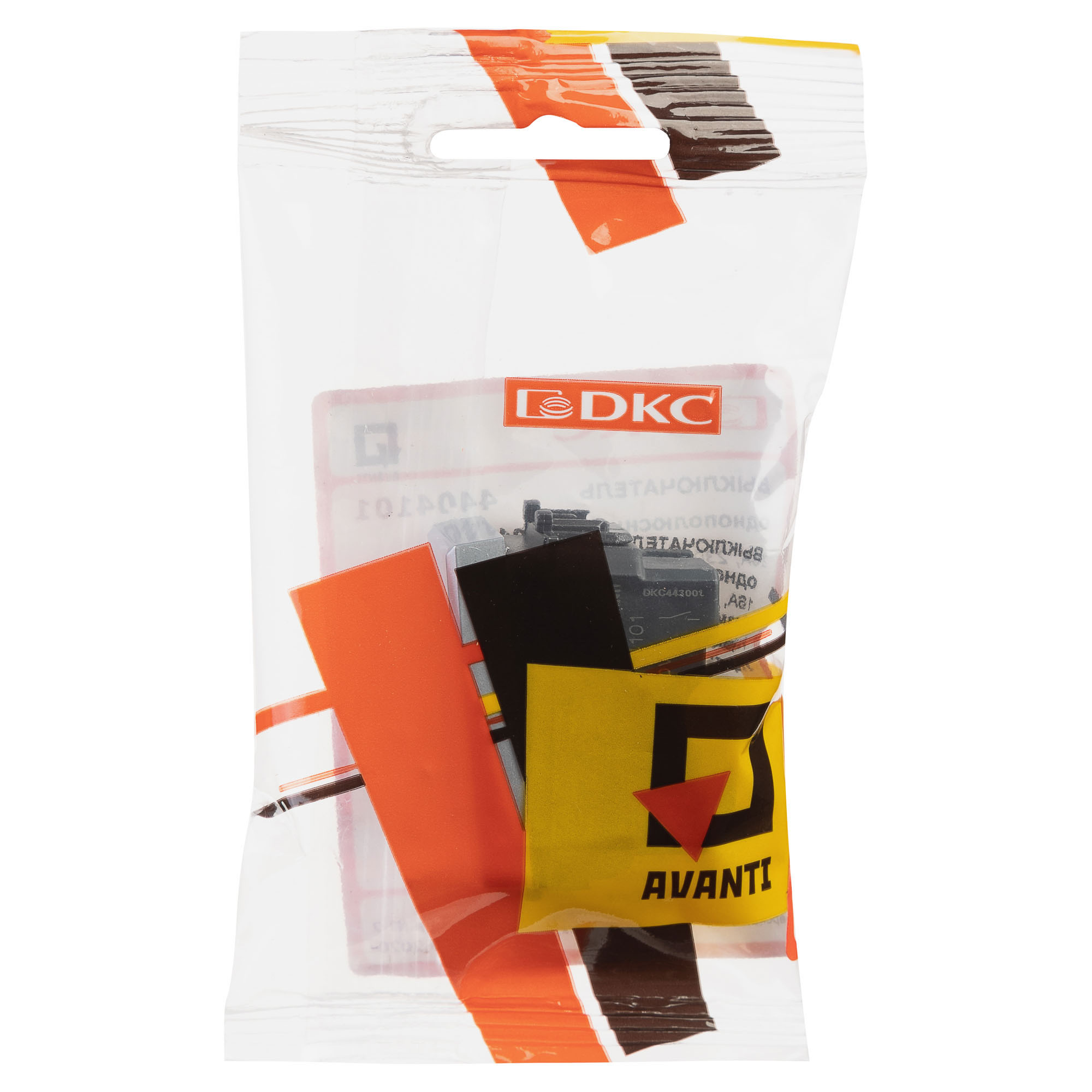 Выключатель модульный "Avanti", "Закаленная сталь", 1 модуль