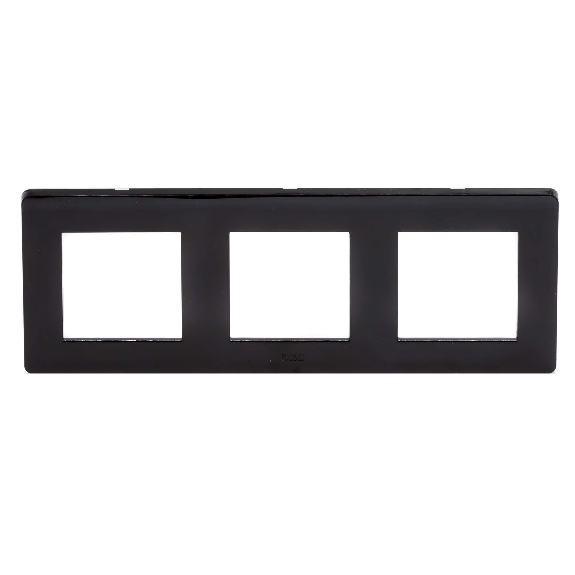 Рамка на 2+2+2 модуля (трехместная), черная