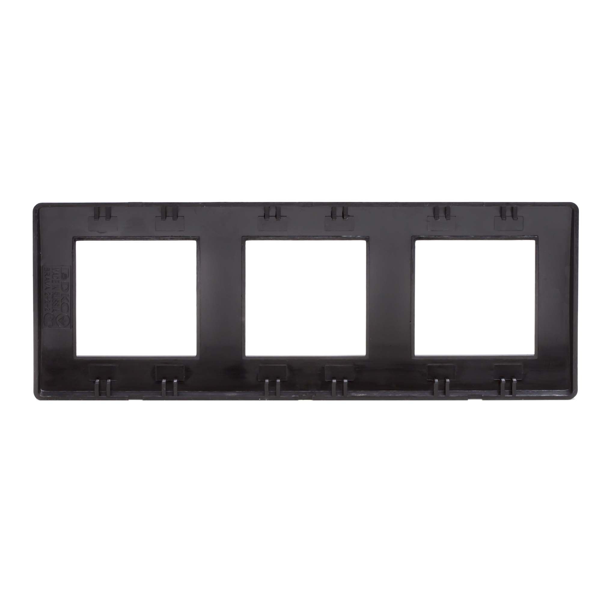 Рамка на 2+2+2 модуля (трехместная), черная