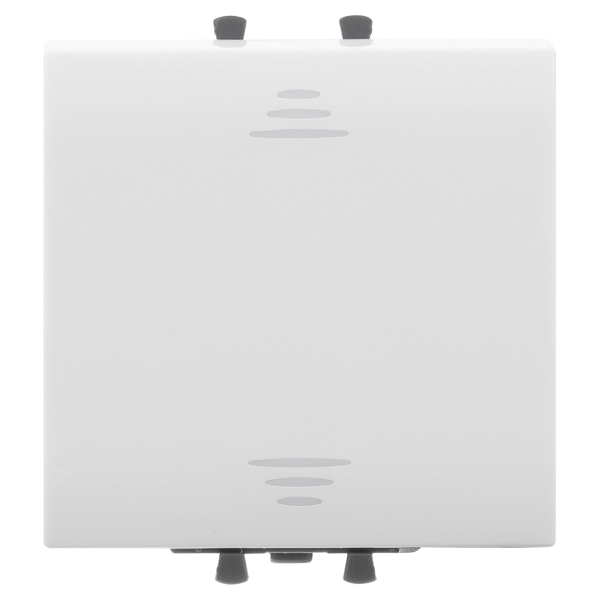 Выключатель одноклавишный модульный, "Avanti", "Белое облако", 2 модуля