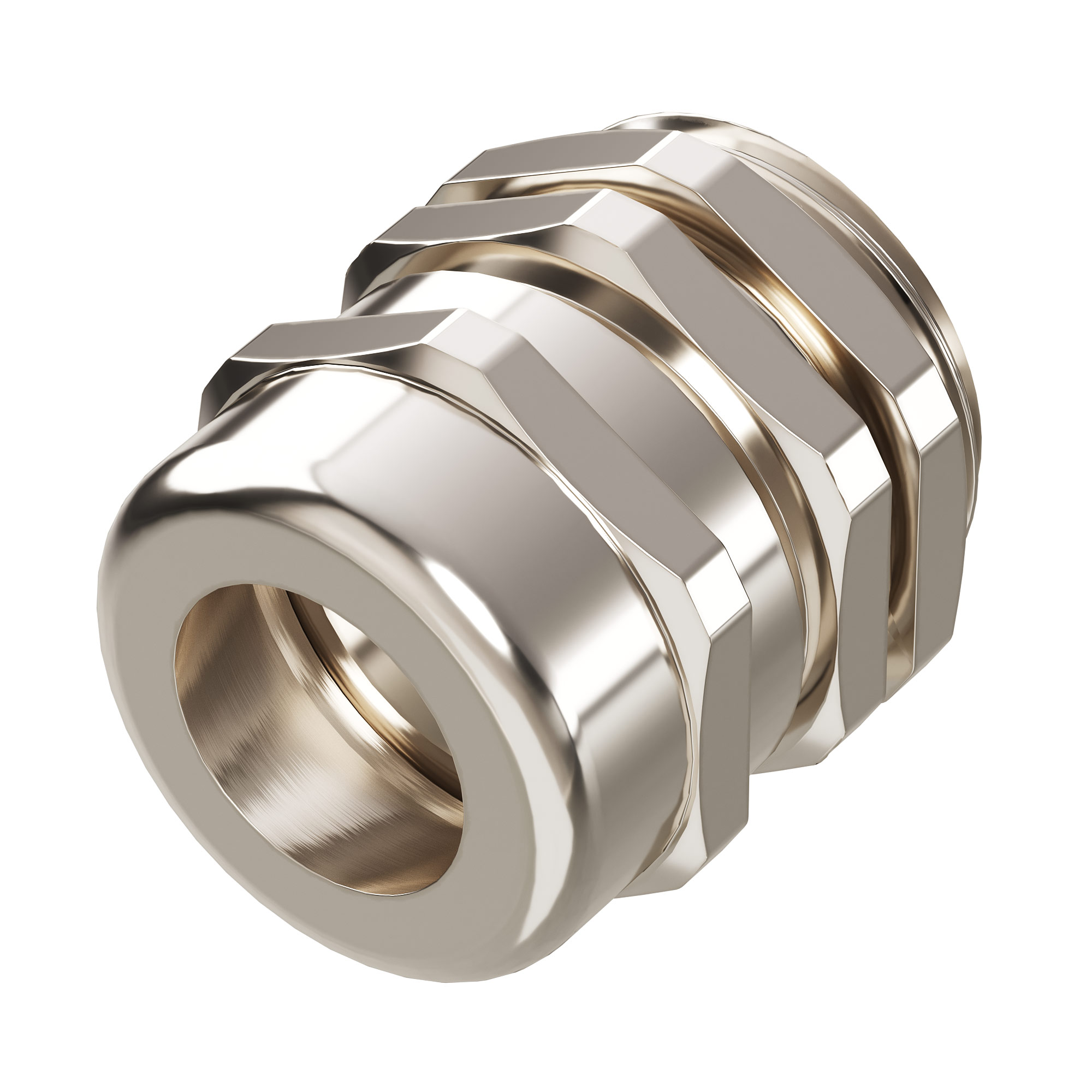 Латунный кабельный ввод М20, IP65, для диаметра кабеля 8-12 мм