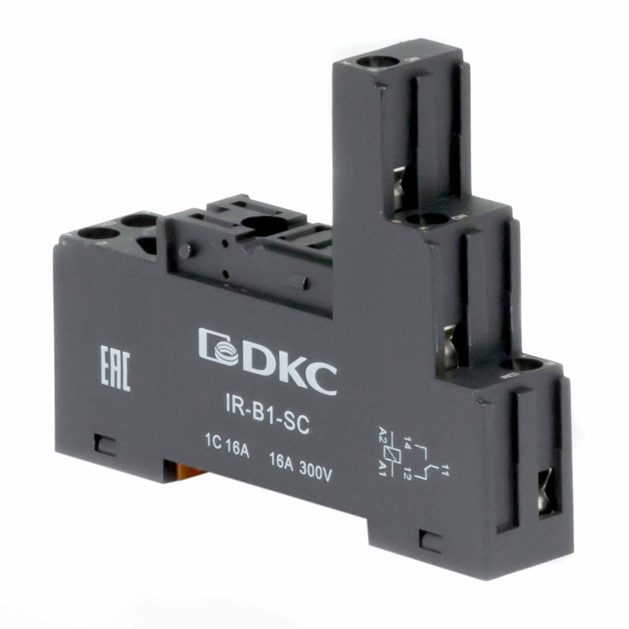 Колодка с винтовыми клеммами для реле на 1 группу контактов