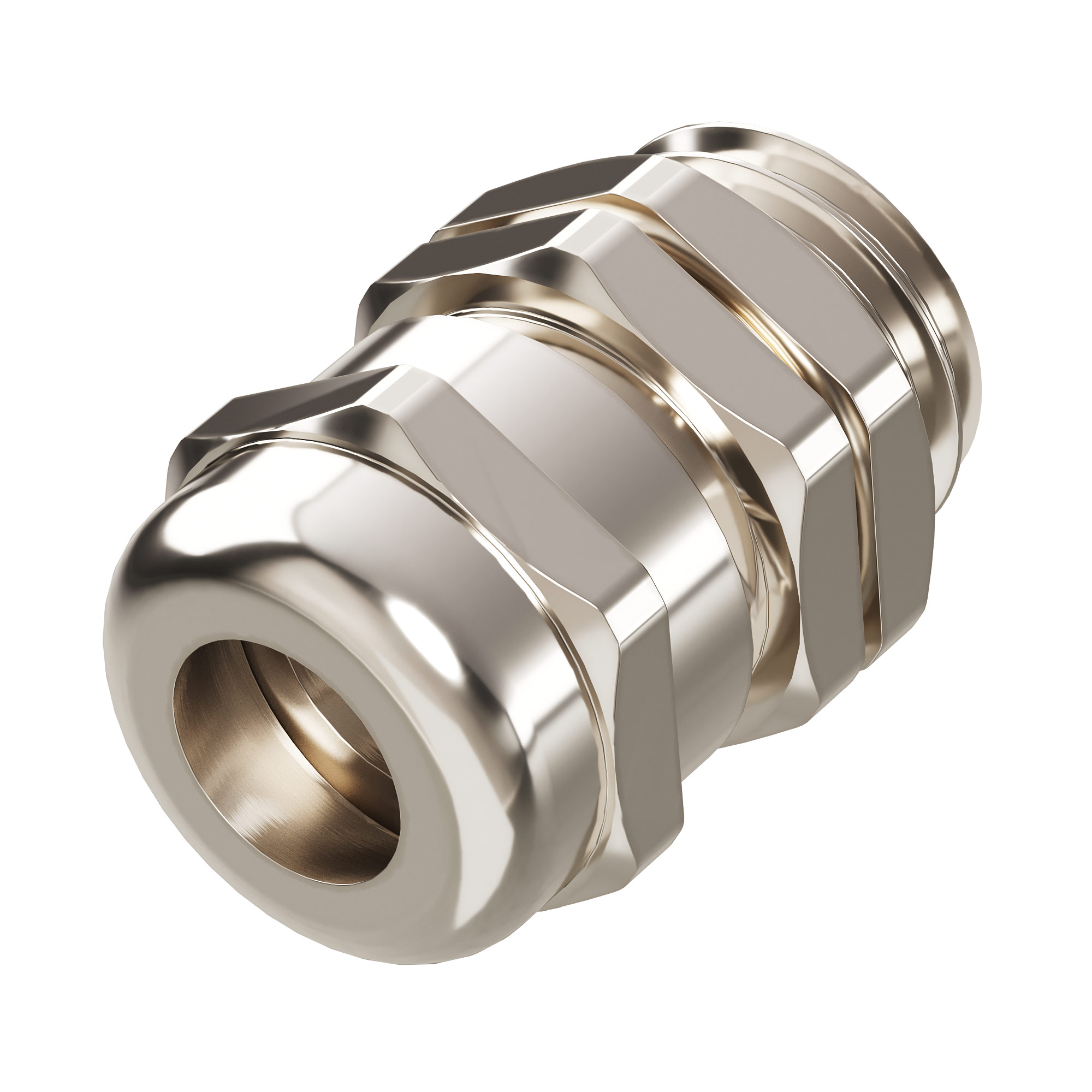 Латунный кабельный ввод М12, IP65, для диаметра кабеля 3-7 мм