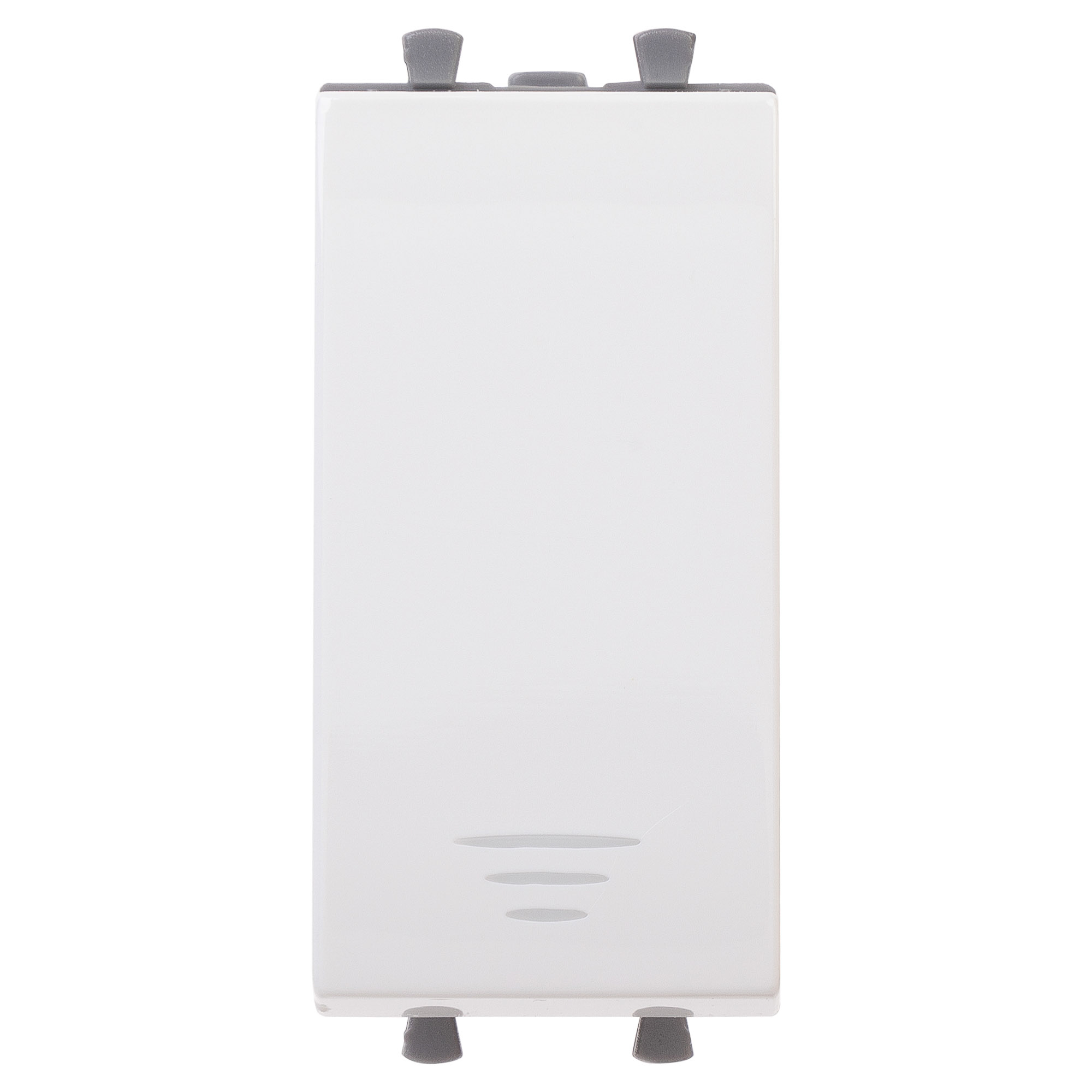 Кнопка модульная, "Avanti", "Белое облако", 1 модуль