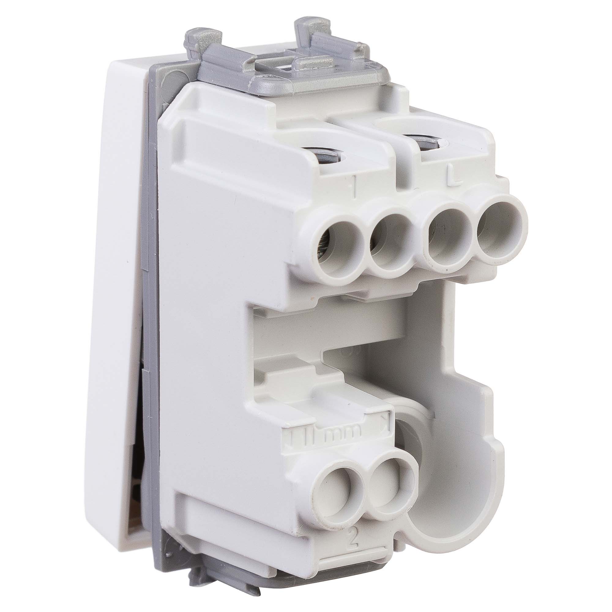 Кнопка модульная, "Avanti", "Белое облако", 1 модуль