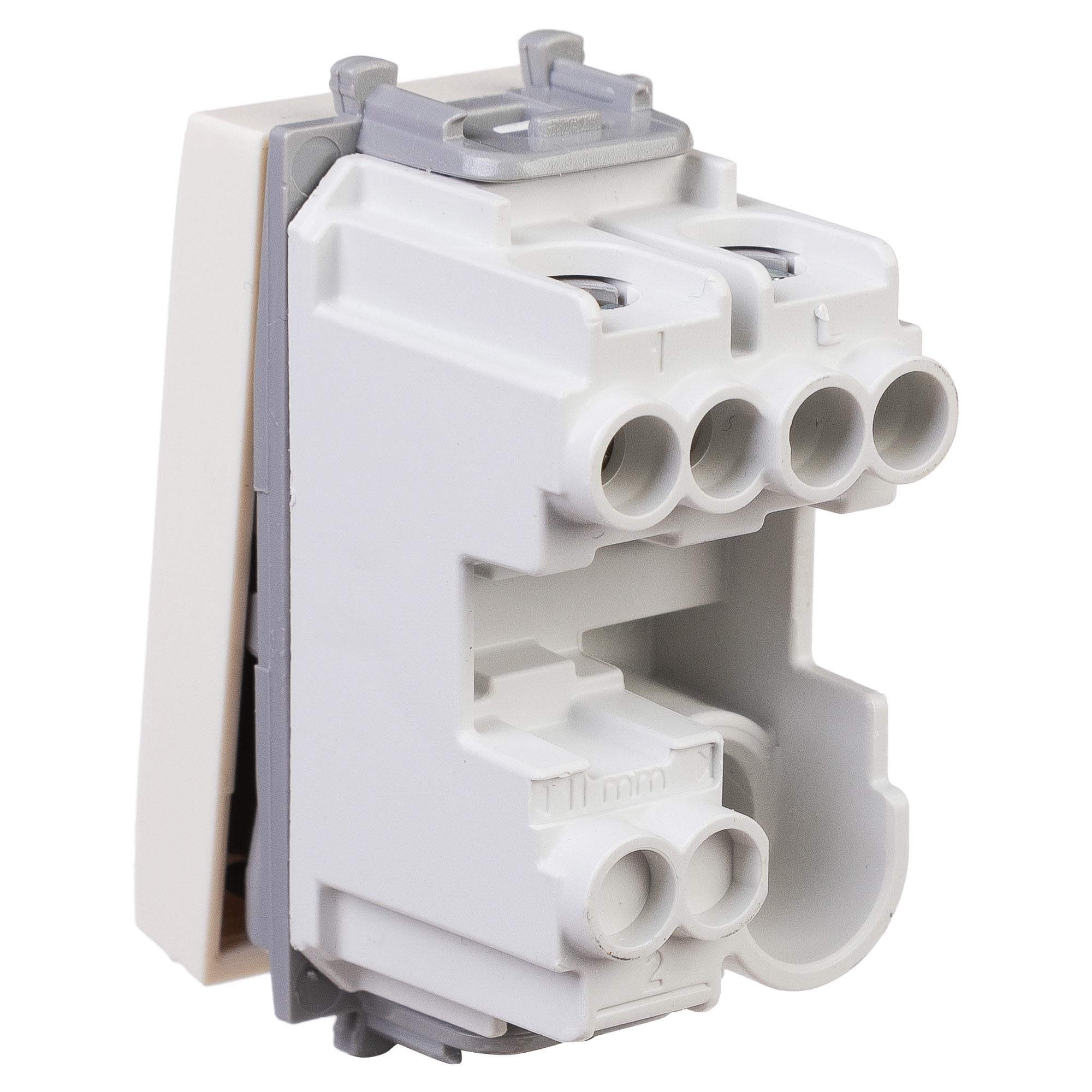 Кнопка модульная, "Avanti", "Ванильная дымка", 1 модуль