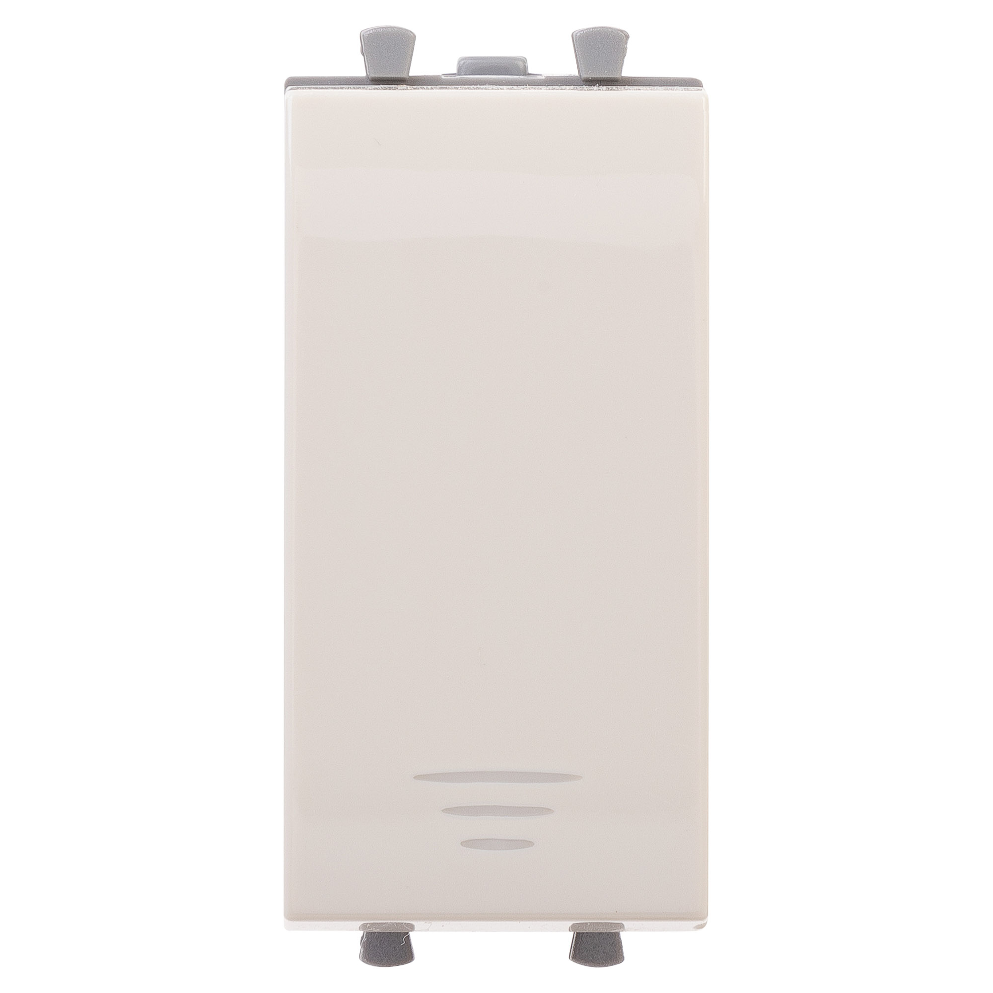 Кнопка модульная, "Avanti", "Ванильная дымка", 1 модуль