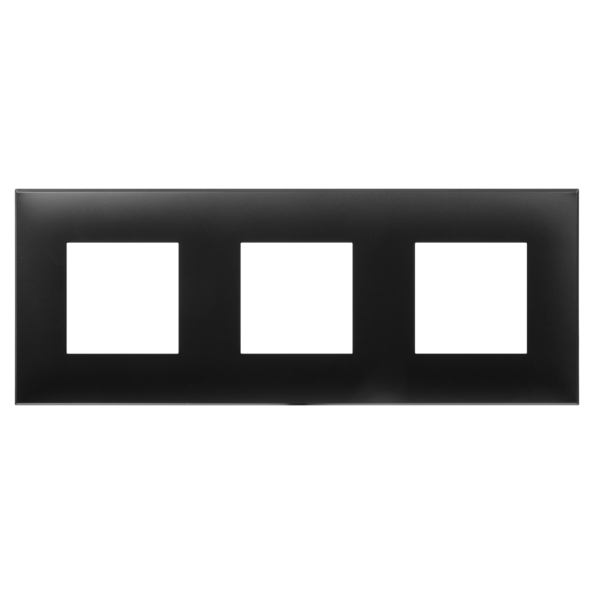 Рамка "Avanti", "Черный матовый", 3 поста (6 мод.)