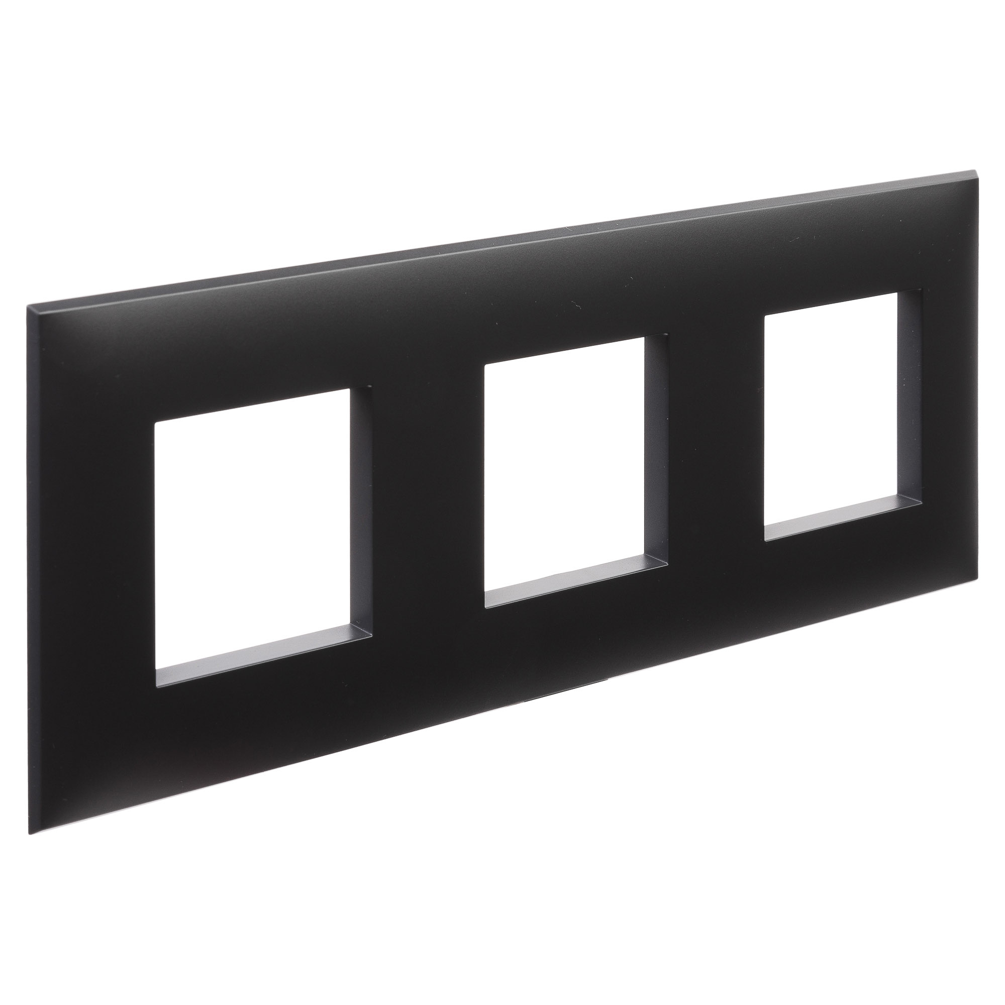 Рамка "Avanti", "Черный матовый", 3 поста (6 мод.)