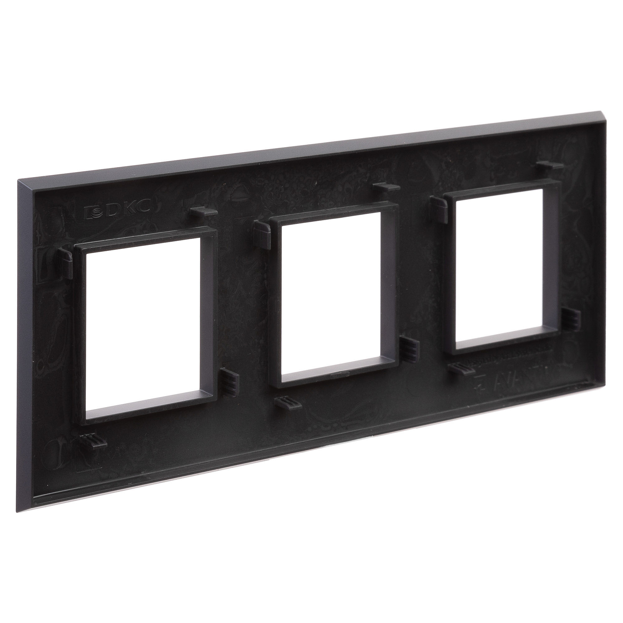 Рамка "Avanti", "Черный матовый", 3 поста (6 мод.)
