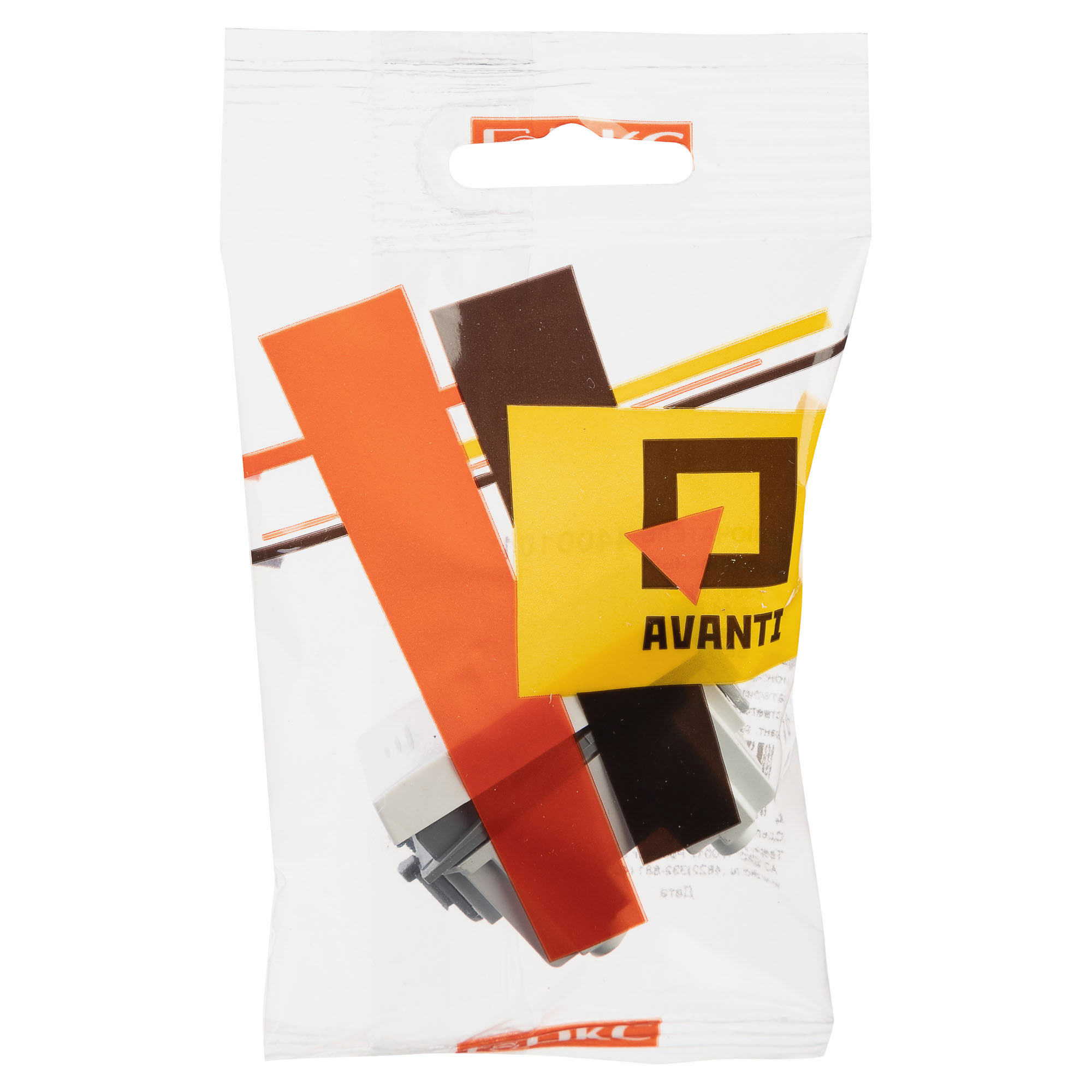 Выключатель модульный, "Avanti", "Белое облако", 1 модуль