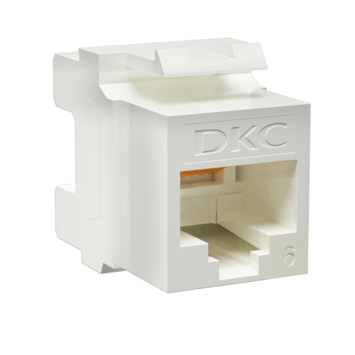 Модуль Keystone RJ45 CAT 6 неэкранированный (UTP), 180 градусов, белый