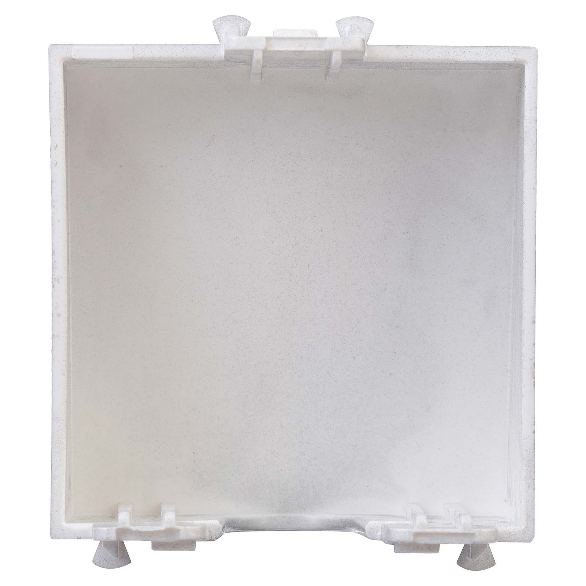 Вывод кабеля модульный "Avanti", "Закаленная сталь", 2 модуля