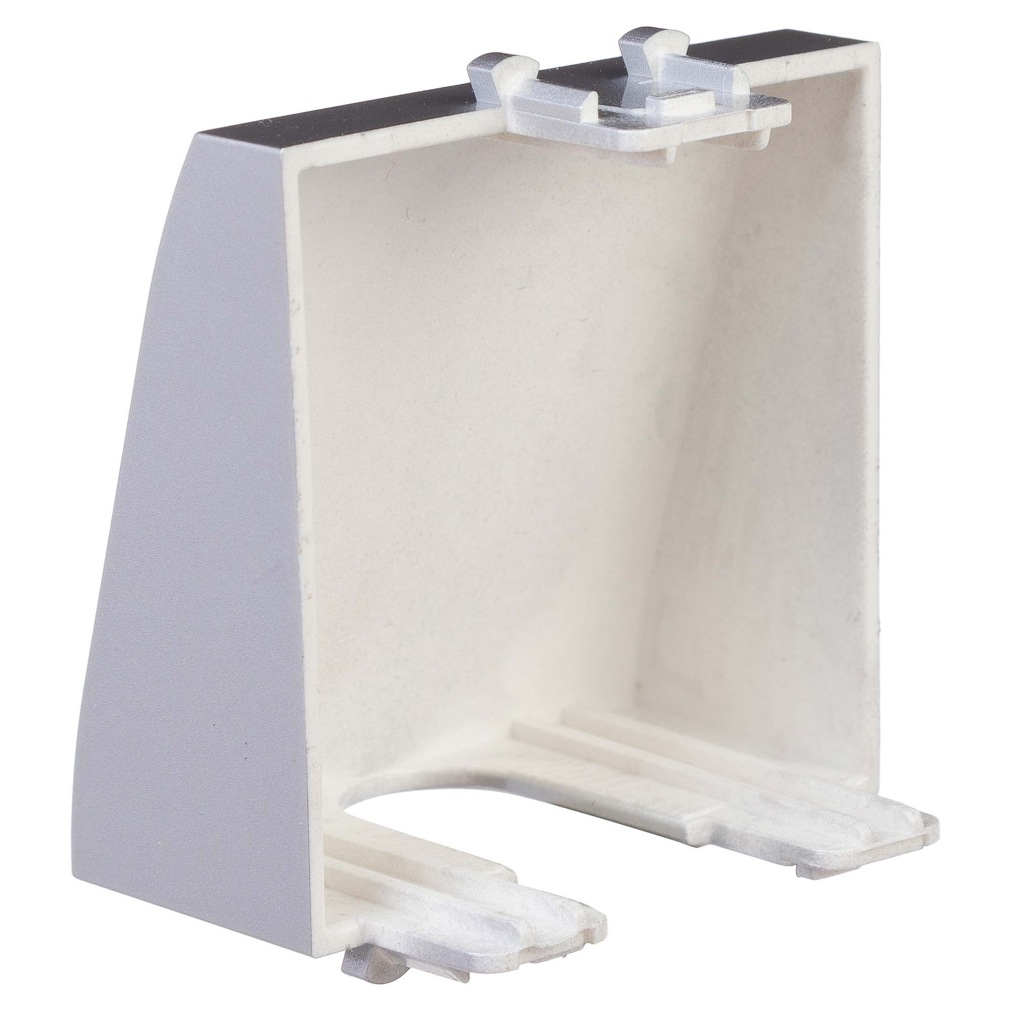 Вывод кабеля модульный "Avanti", "Закаленная сталь", 2 модуля