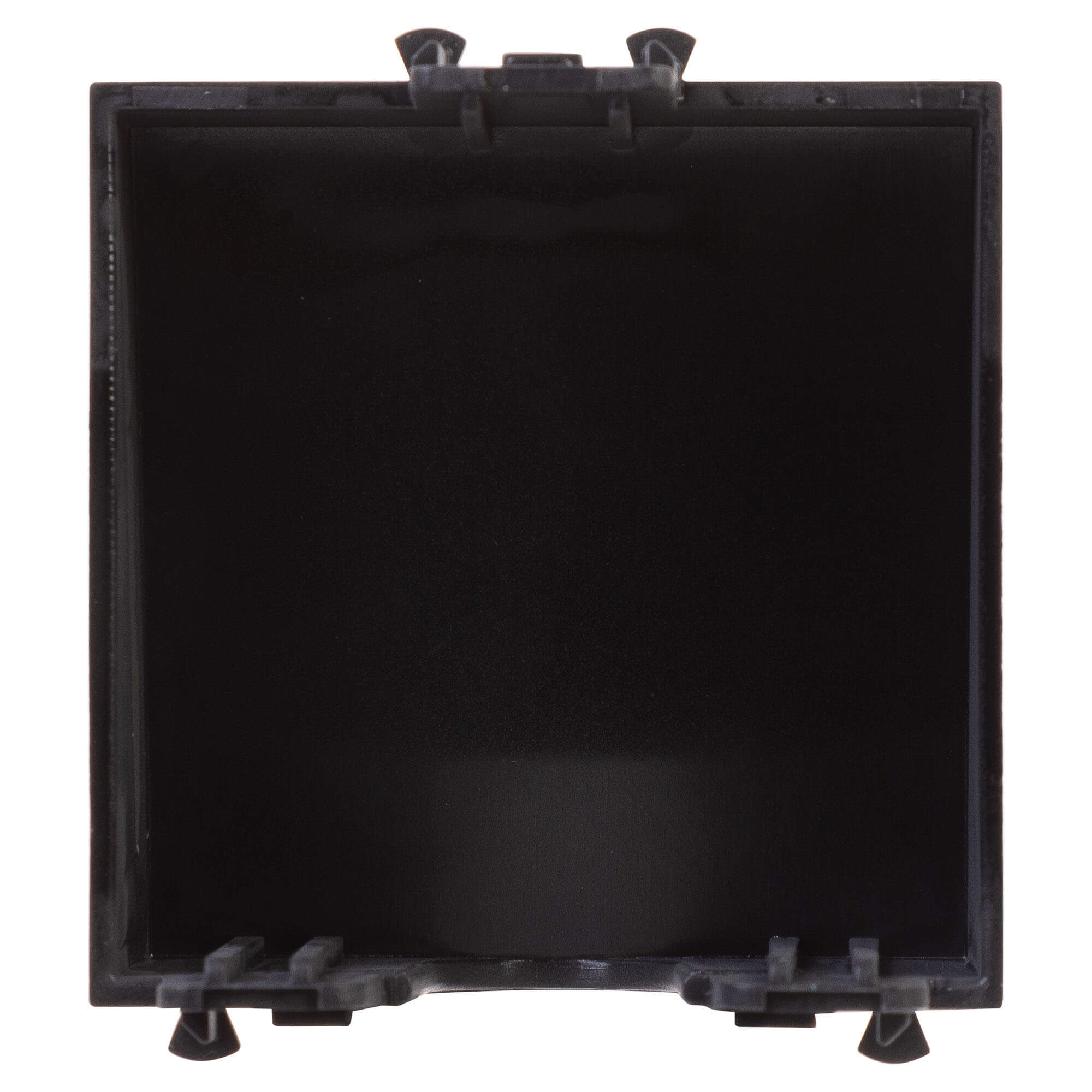 Вывод кабеля модульный "Avanti", "Черный матовый", 2 модуля