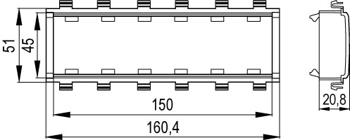VIVA каркас 6 мод In-liner Front серый