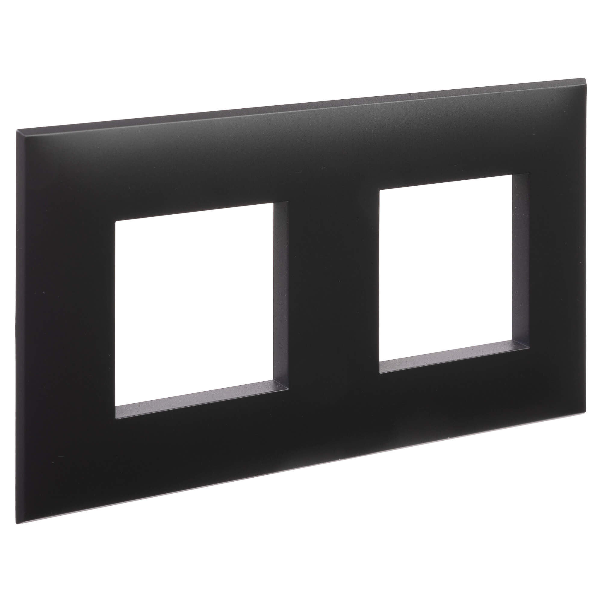 Рамка "Avanti", "Черный матовый", 2 поста (4 мод.)