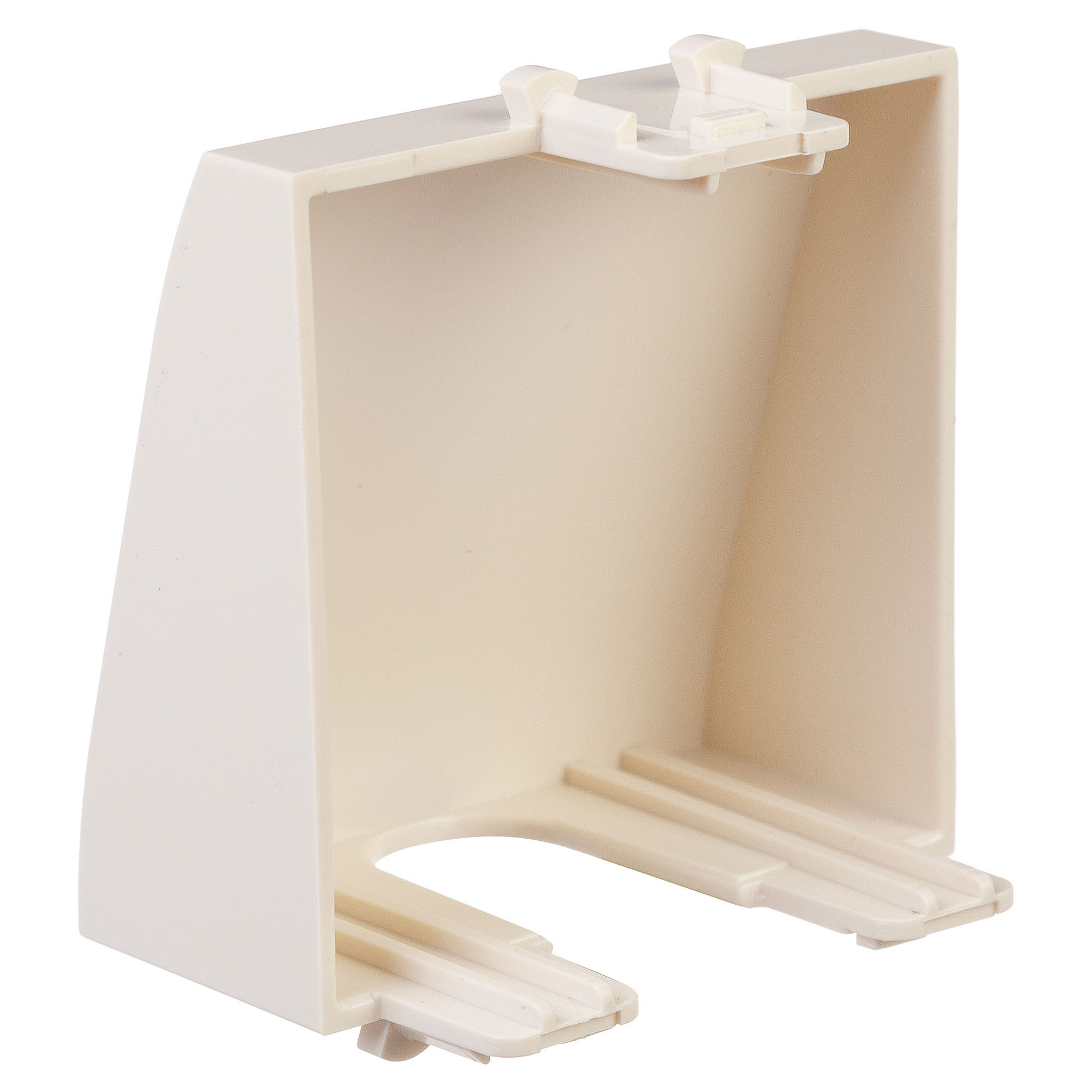 Вывод кабеля модульный "Avanti", "Ванильная дымка", 2 модуля