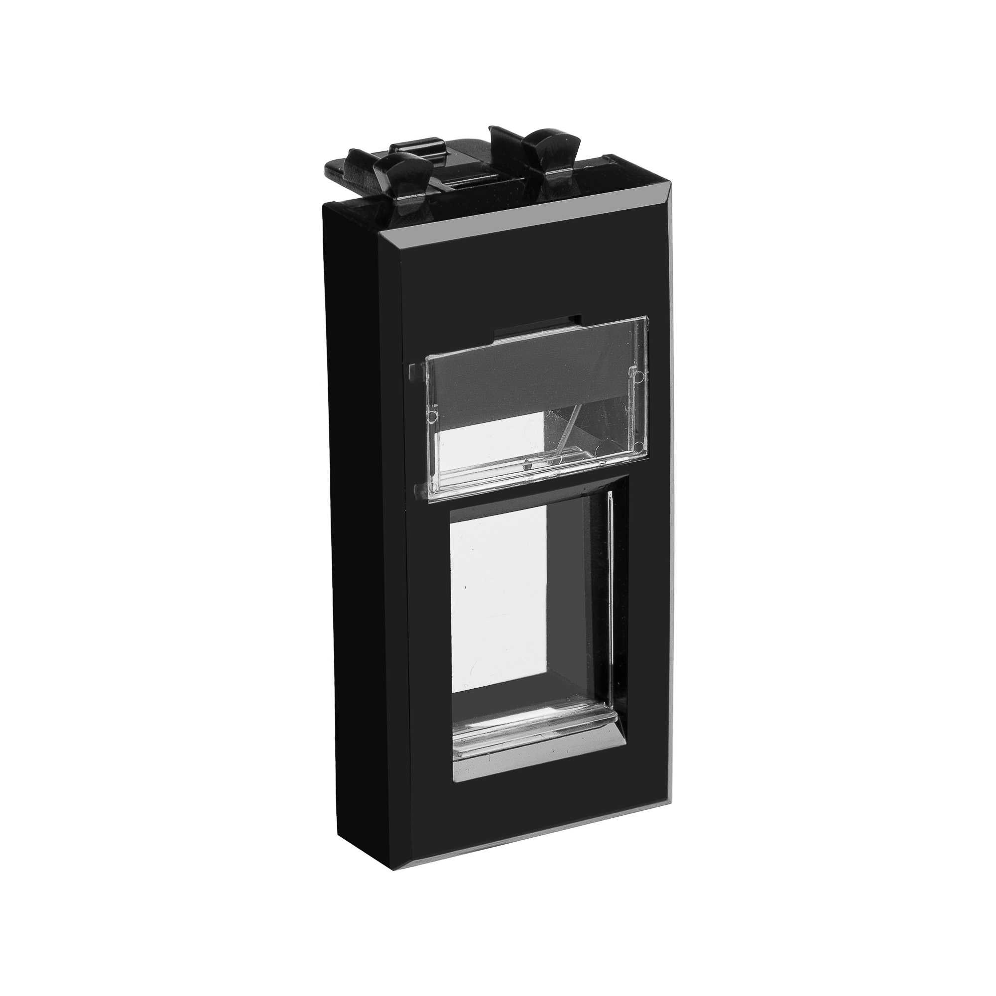 Адаптер для Keystone, "Avanti", "Черный квадрат", 1 модуль