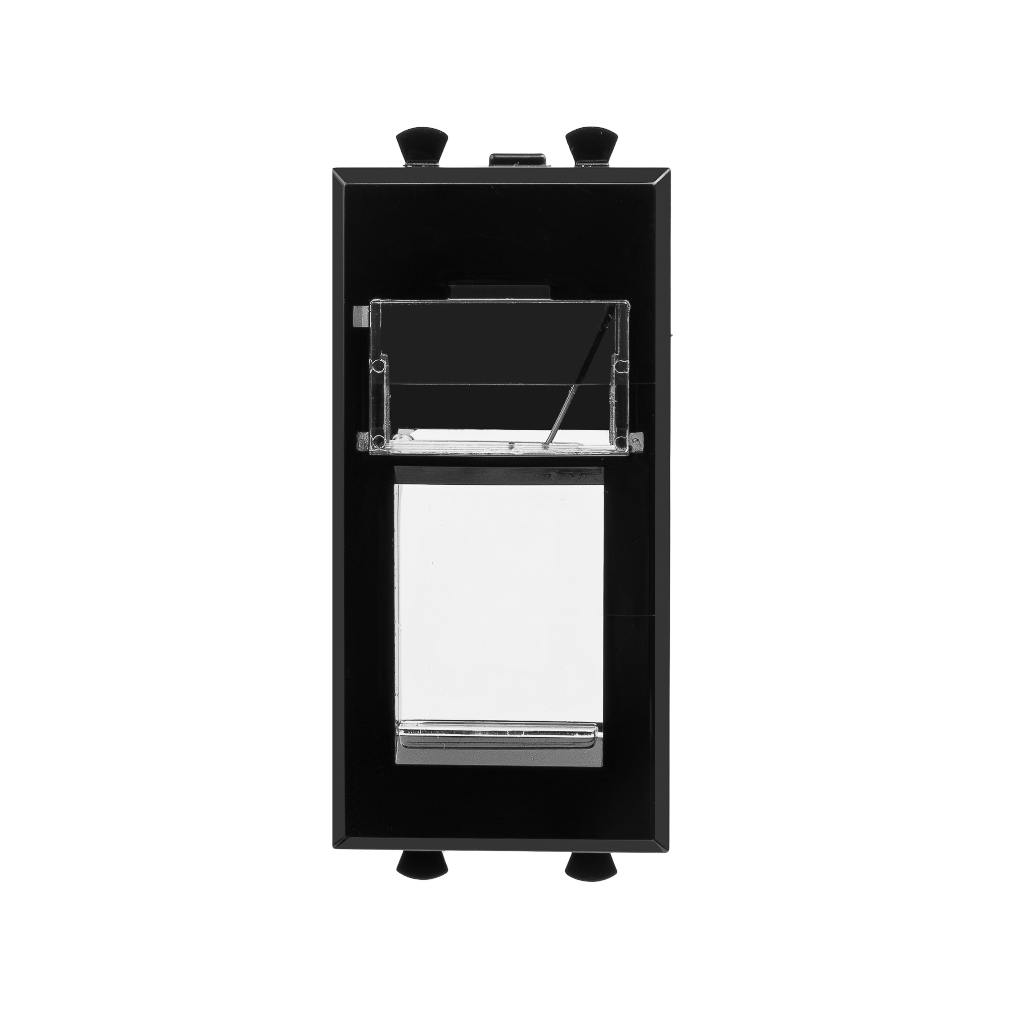 Адаптер для Keystone, "Avanti", "Черный квадрат", 1 модуль