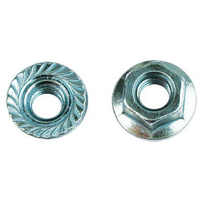 Гайка с насечкой, препятствующей откручиванию М12, нерж. сталь А2, DIN6923