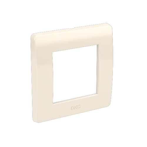 Рамка на 2 модуля (одноместная), слоновая кость, RAL9001