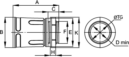 Муфта 20мм труба-коробка IP67 М20х1.5