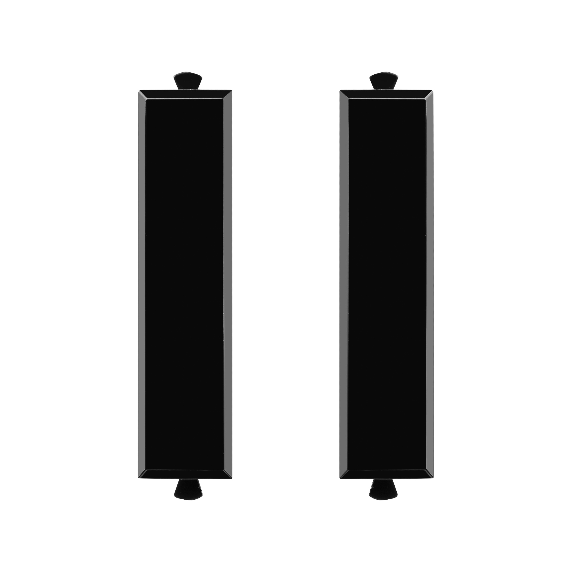 Комплект модульных заглушек "Avanti", "Черный квадрат", 0,5 модуля 2штуки