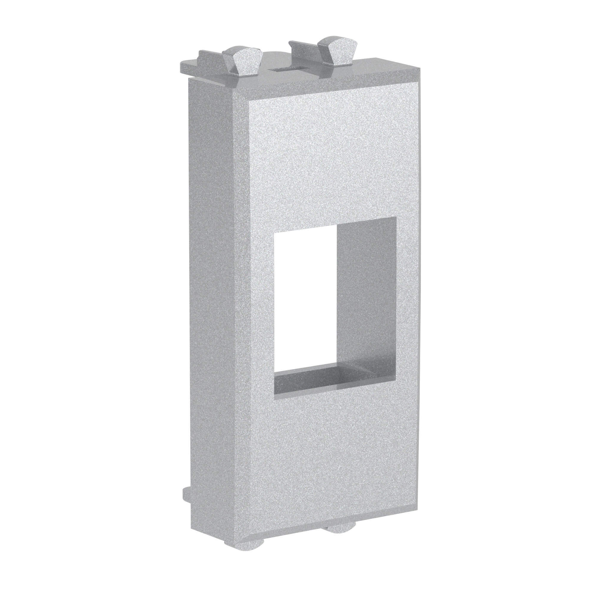 Адаптер без шторки для Keystone, "Avanti", "Закаленная сталь", 1 модуль