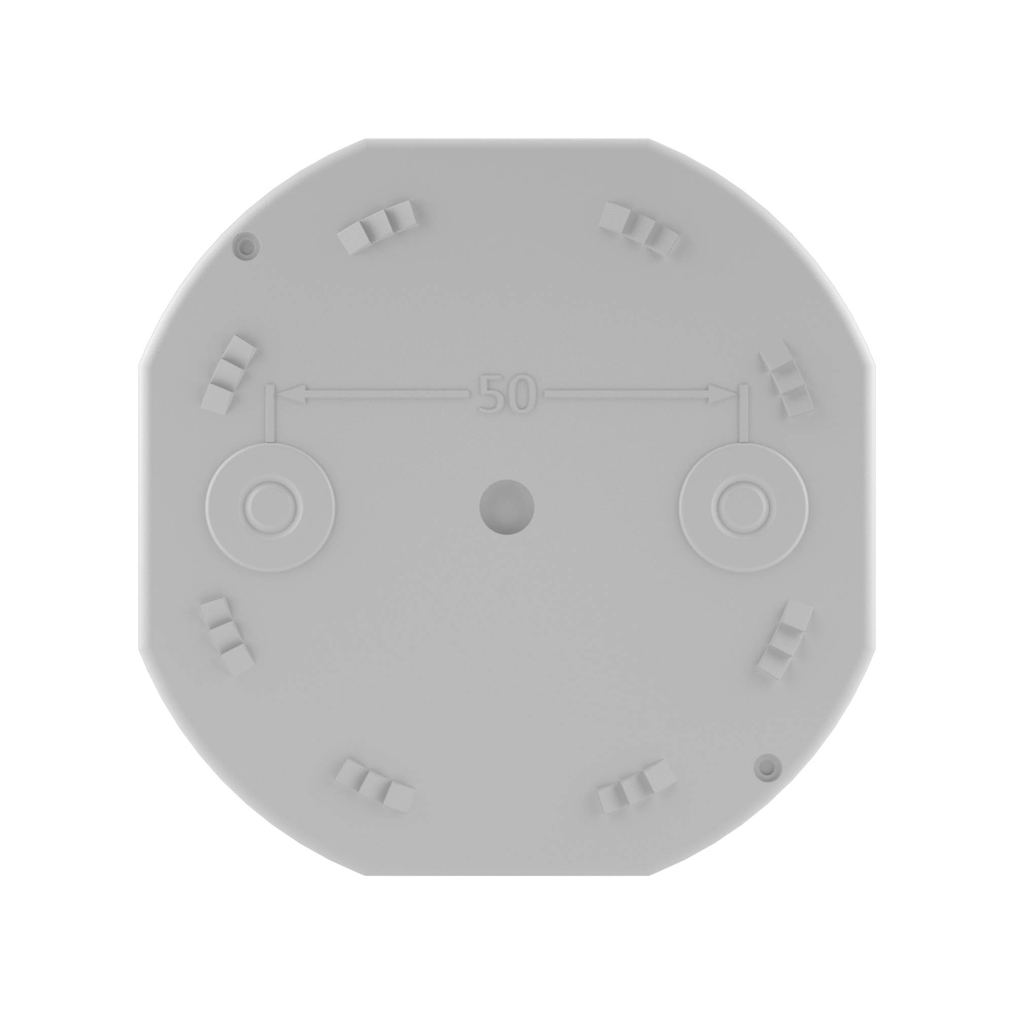 Коробка ответвит. с 4 кабельными вводами д.20мм, IP44, д.80х40мм