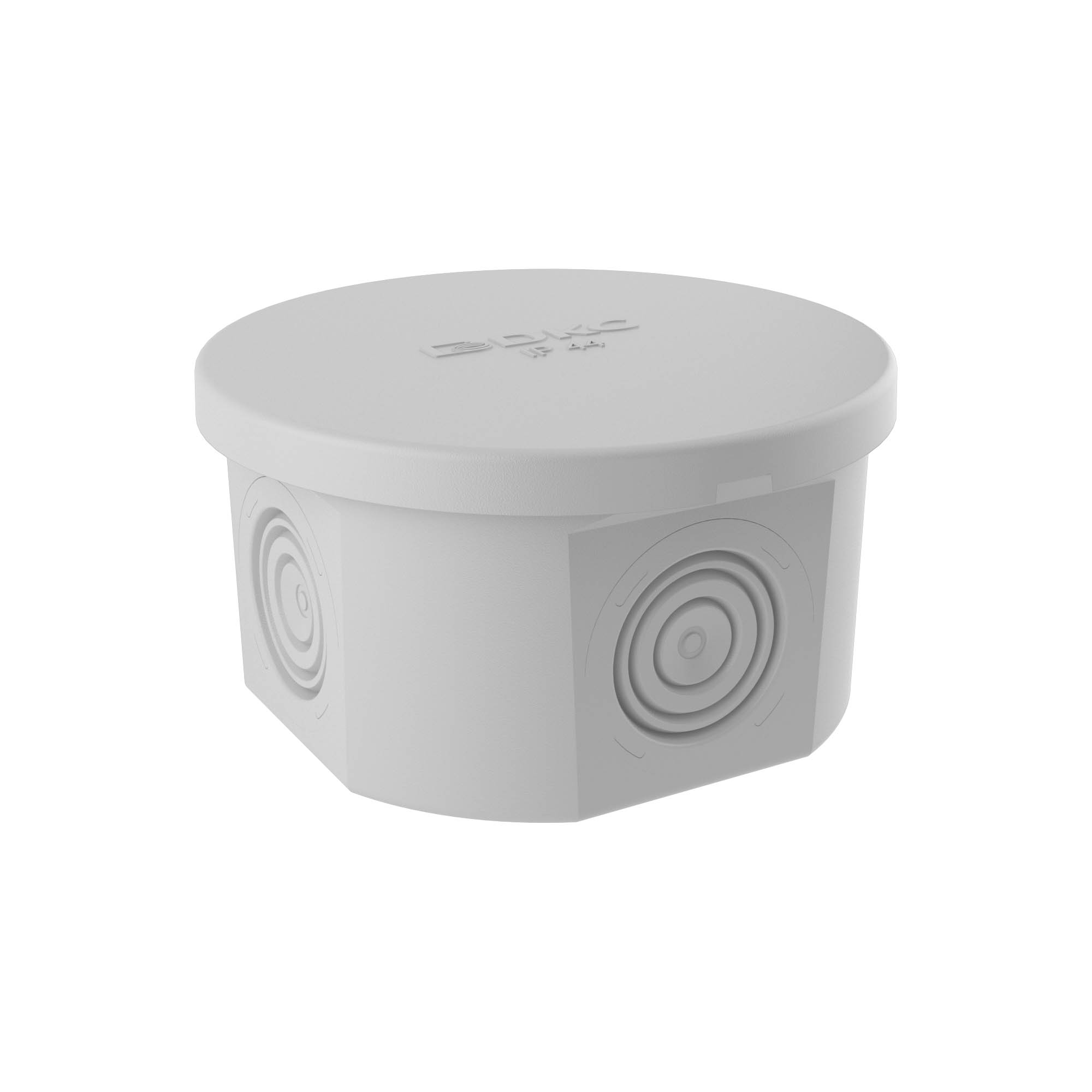 Коробка ответвит. с 4 кабельными вводами д.20мм, IP44, д.65х35мм