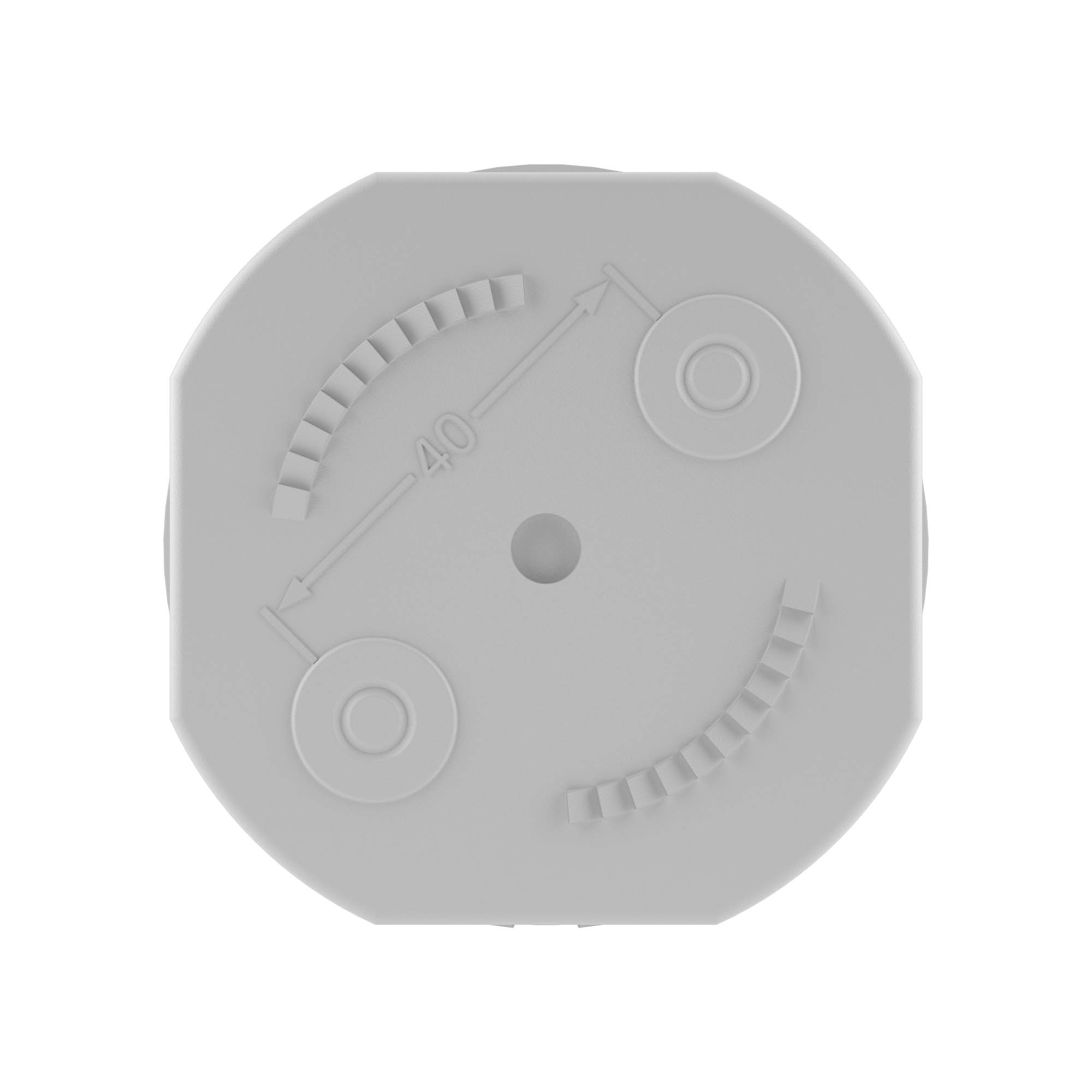 Коробка ответвит. с 4 кабельными вводами д.20мм, IP44, д.65х35мм